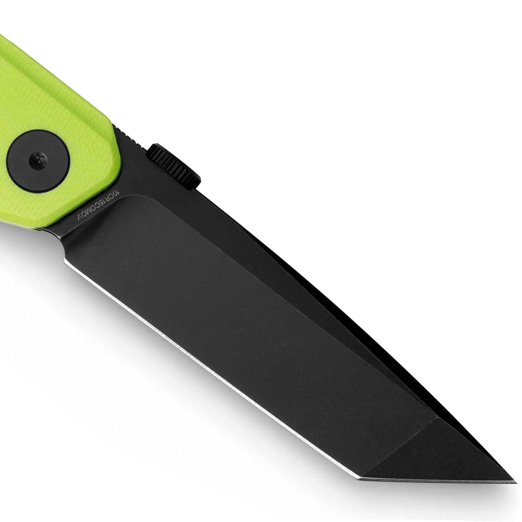 Stealth II G084 (3.22''+10Cr15MoV+Neon Green G10+PVD)