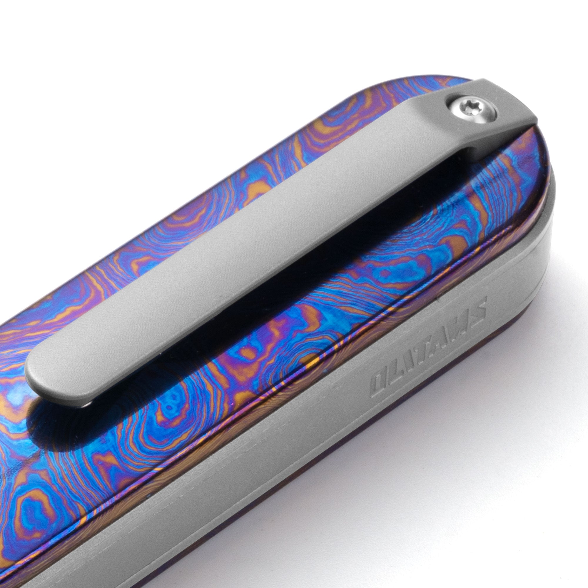 Rocket XL T081 (3.07''+M390+Timascus)- Horizontal Hand Satin