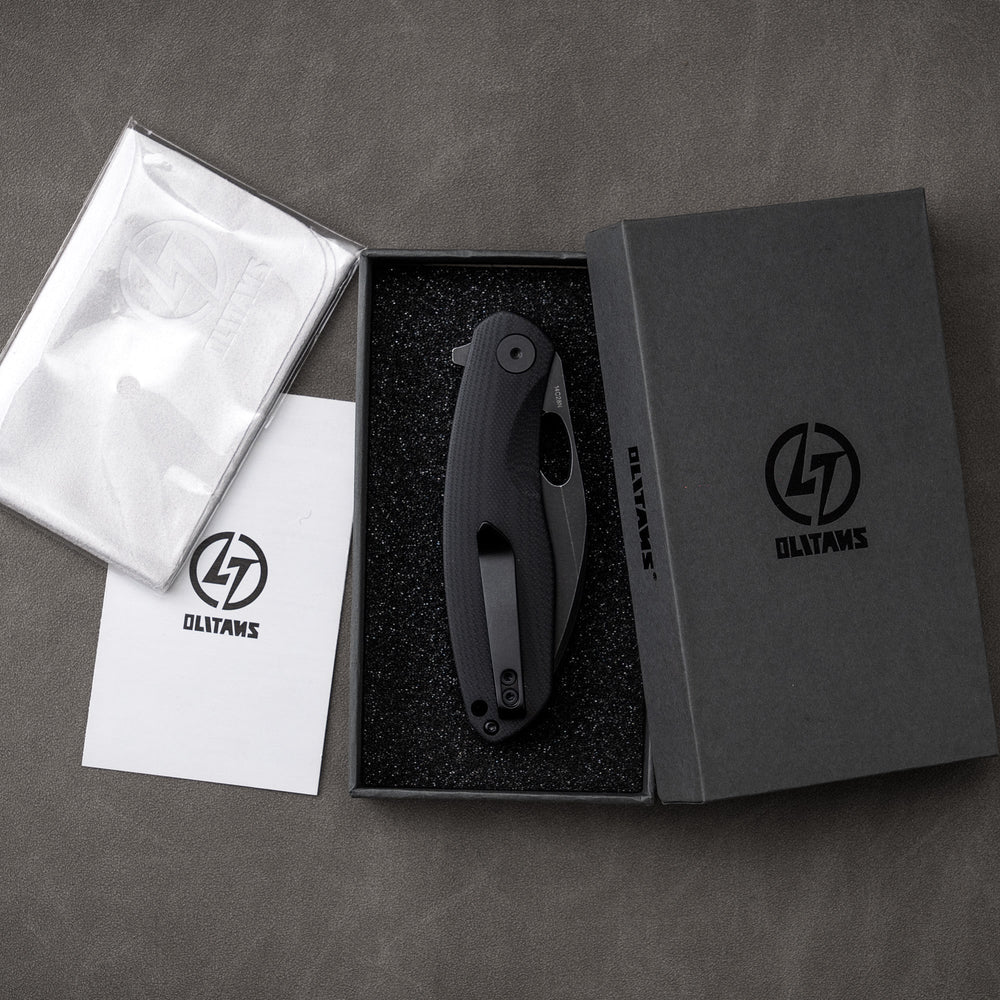 Box image – all black G064 folding knife