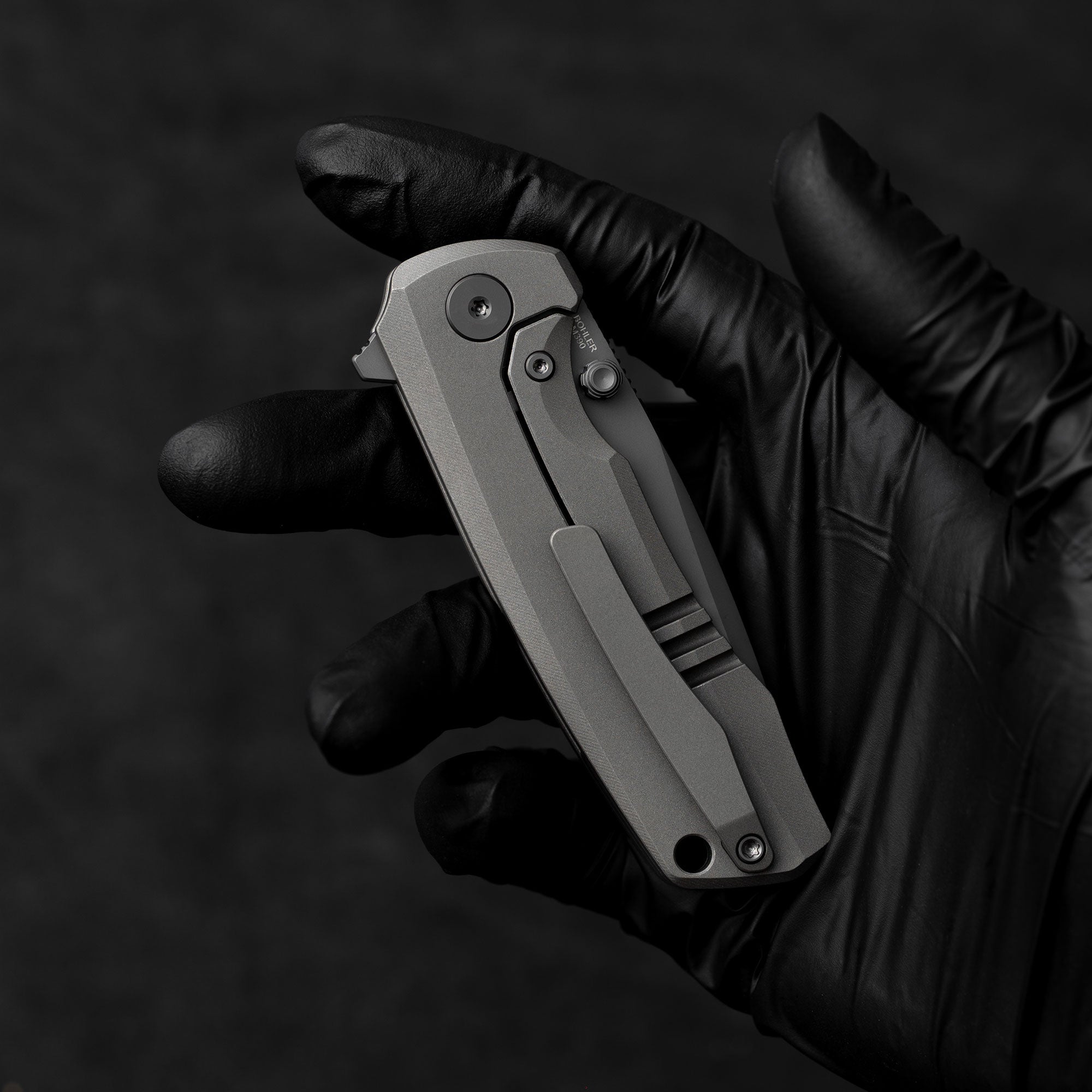 Ti-Bomber T065 Folding Knife –（2.95"+Bohler M390 +Titanium）-OLITANS