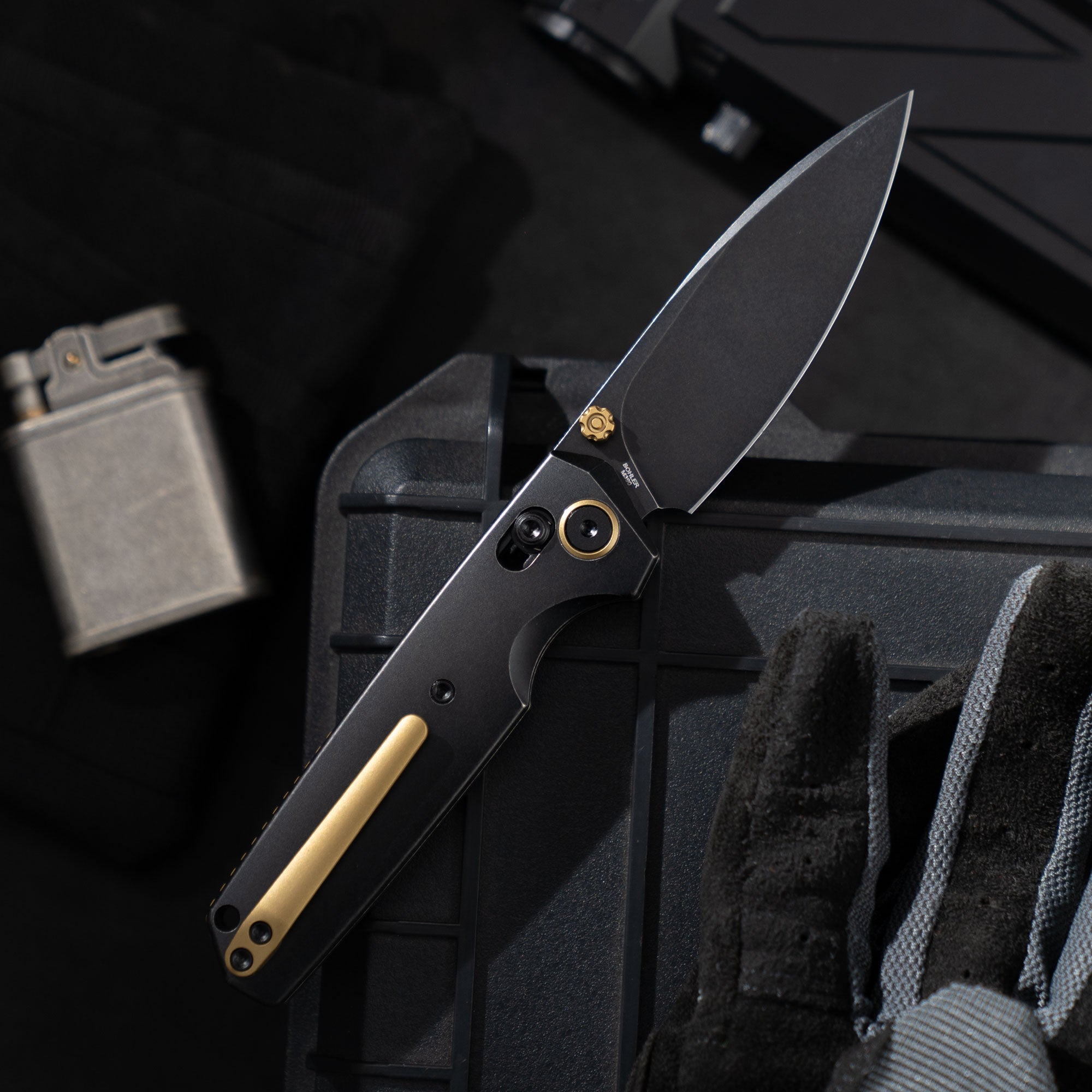 Ti-Aero T075 Folding Knife –（3.23"+Bohler M390 +Titanium）- OLITANS