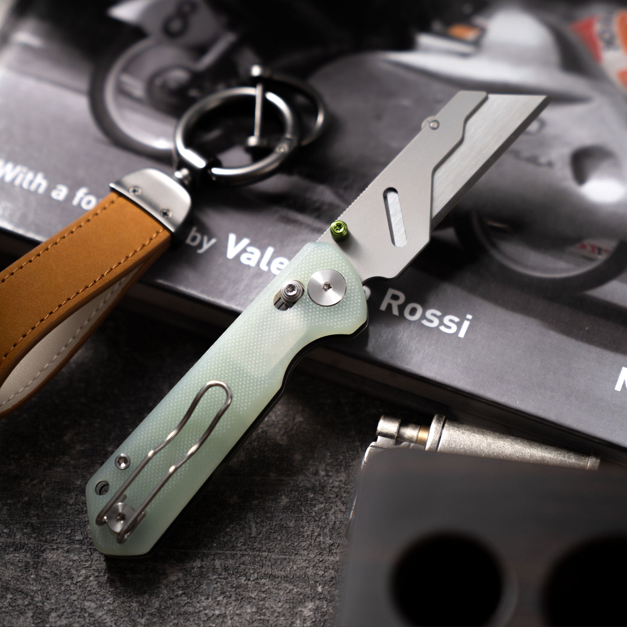 Adélie Penguins G076 Utility Knife (2.68"+SK5 Blade+G10）Blade x10