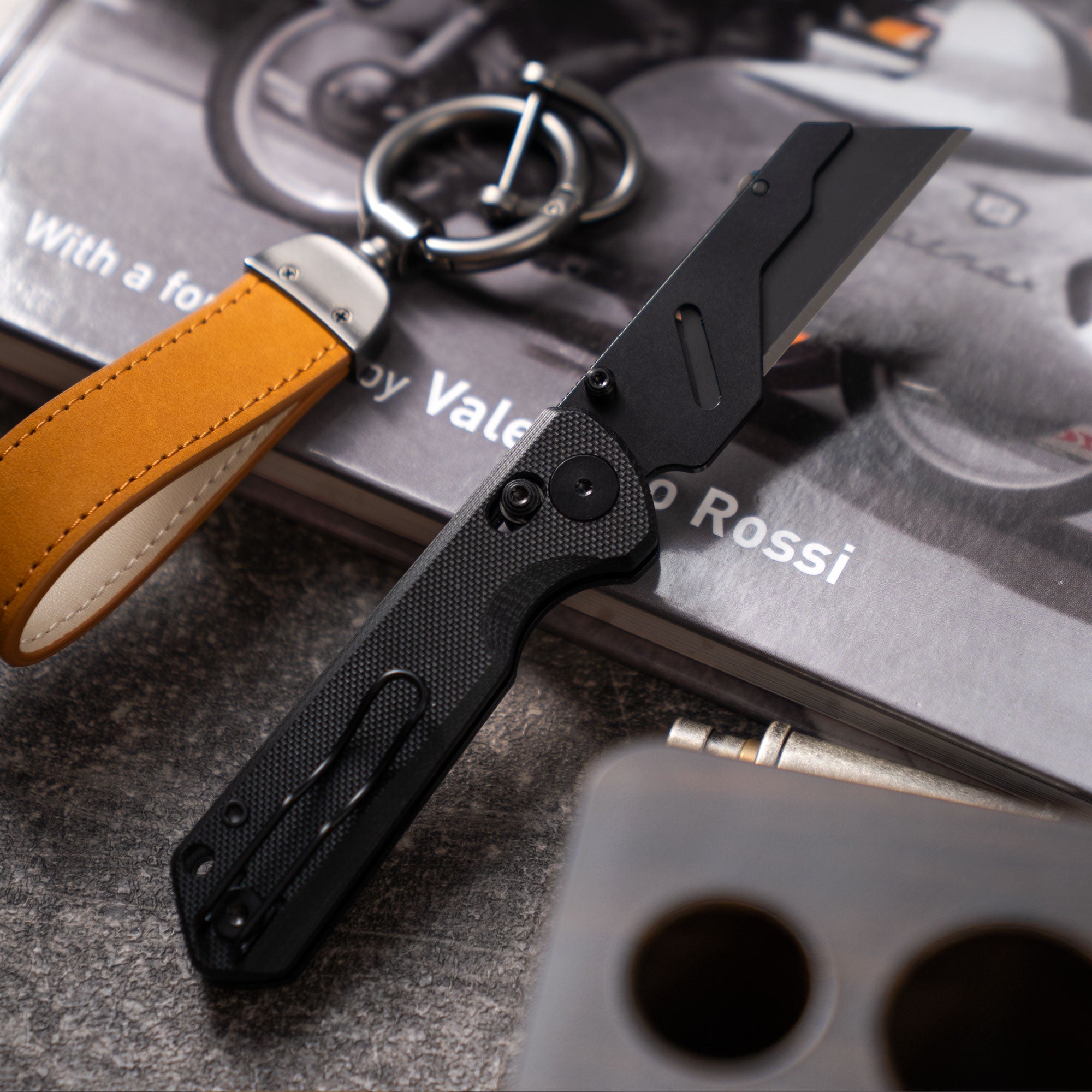 Adélie Penguins G076 Utility Knife (2.68"+SK5 Blade+G10）Blade x10