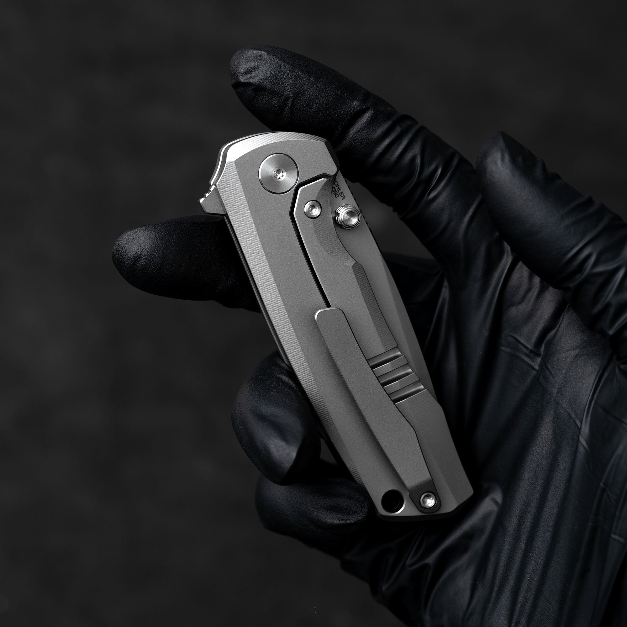 Ti-Bomber T065 Folding Knife –（2.95"+Bohler M390 +Titanium）-OLITANS