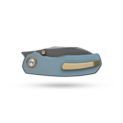 Mini Ti-Mastiff T074（ 2.36'' + Bohler M390 +Step milled+Titanium ）Folding Knife