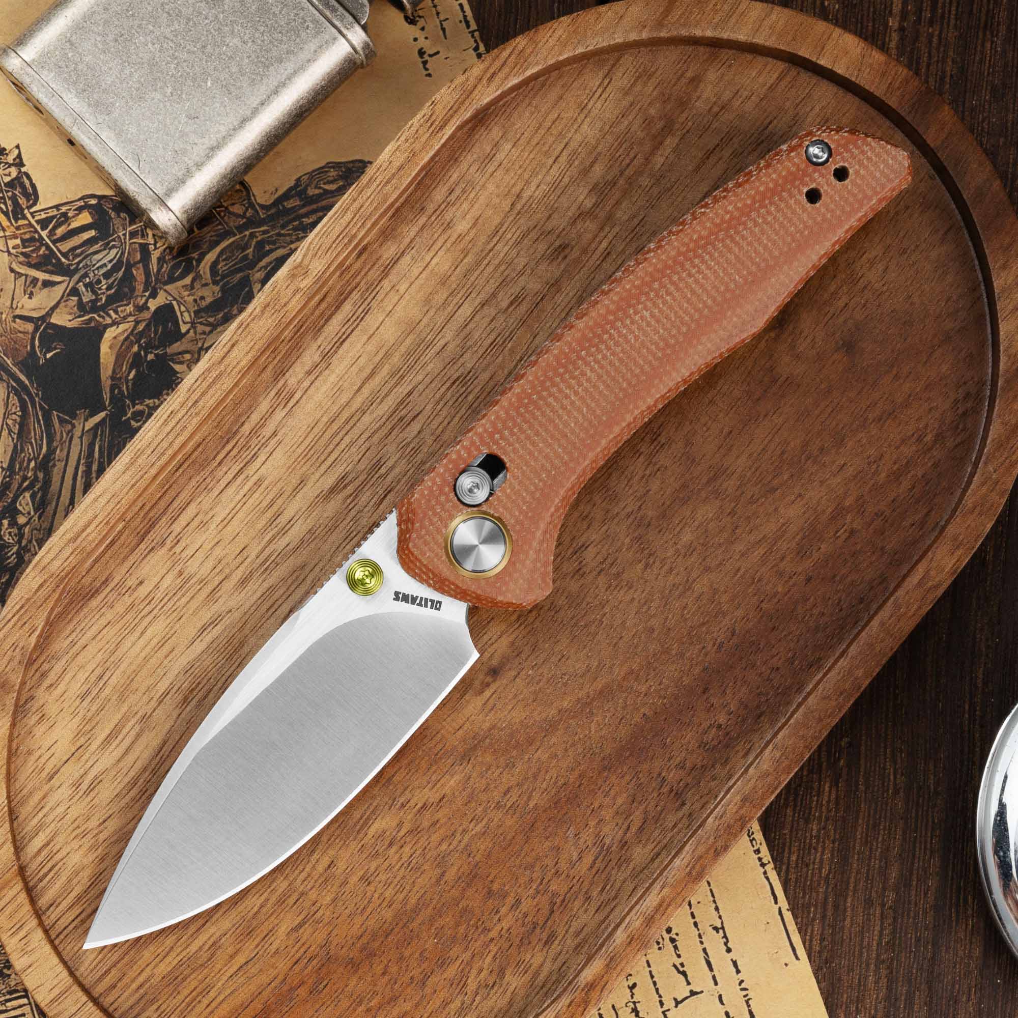 AVIS G079（2.83''+14C28N+Micarta）Crossbar Lock