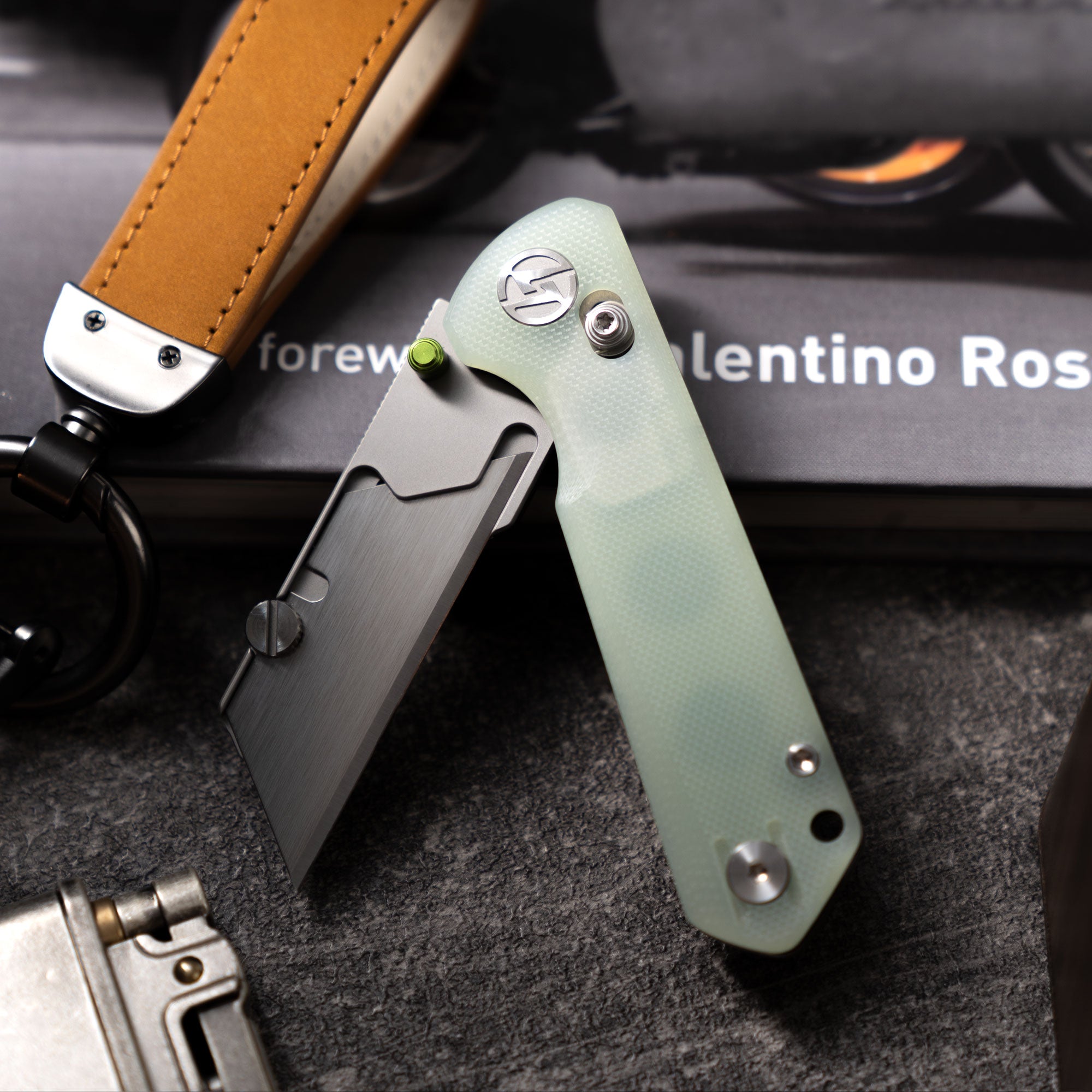 Adélie Penguins G076 Utility Knife (2.68"+SK5 Blade+G10）Blade x10