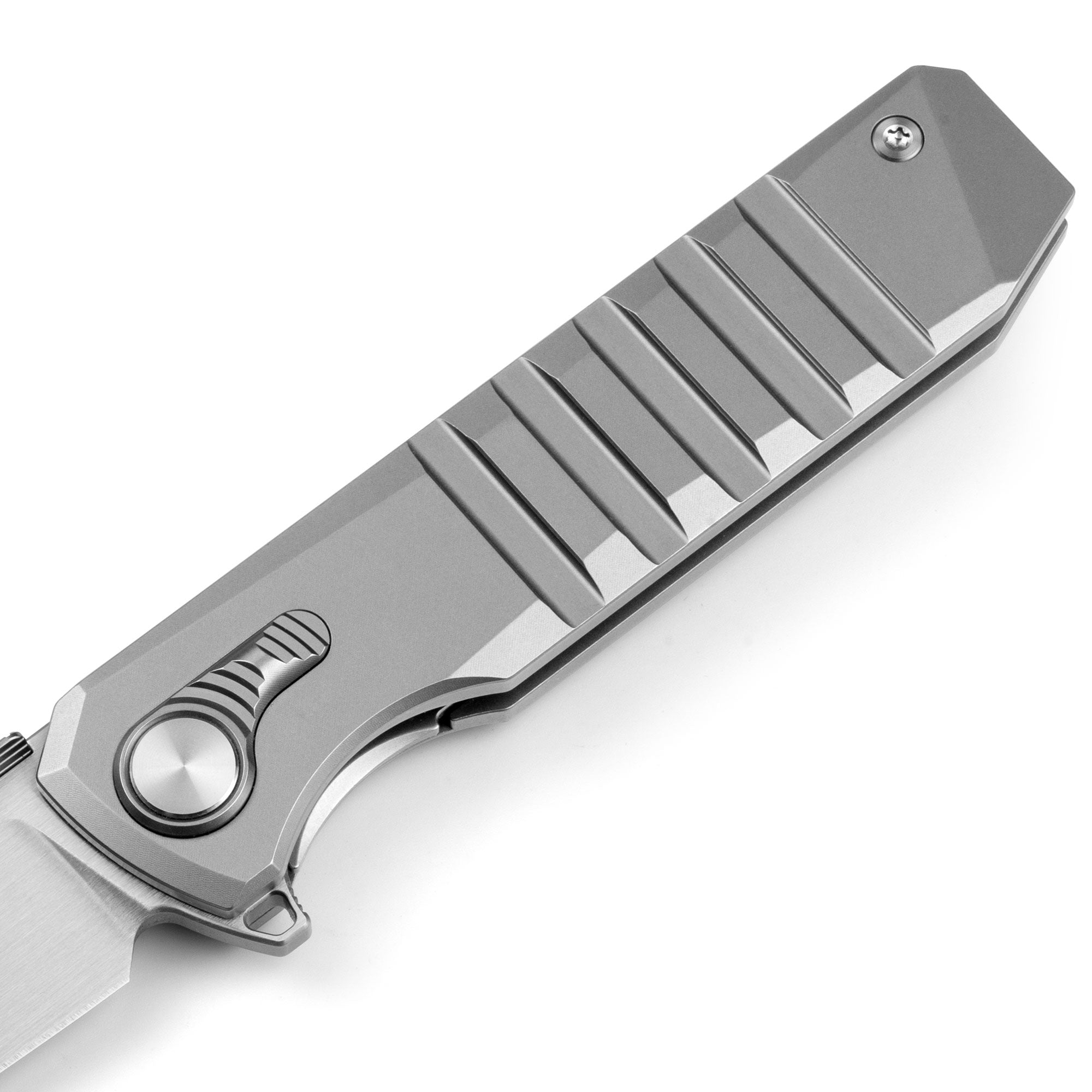 Hoopoe T082（3.42"+S45VN + Silver Titanium）- Horizontal Hand Satin