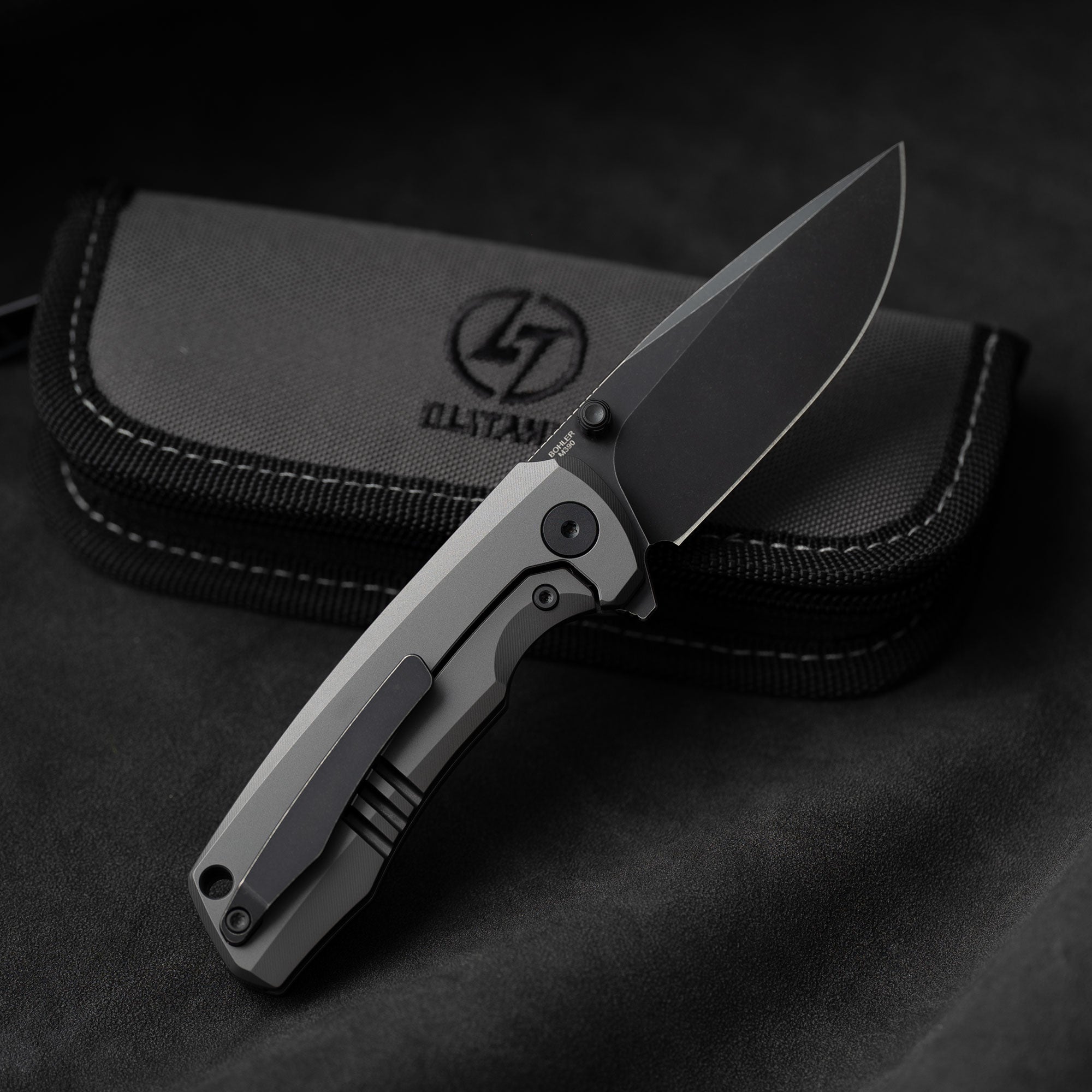 Ti-Bomber T065 Folding Knife –（2.95"+Bohler M390 +Titanium）-OLITANS