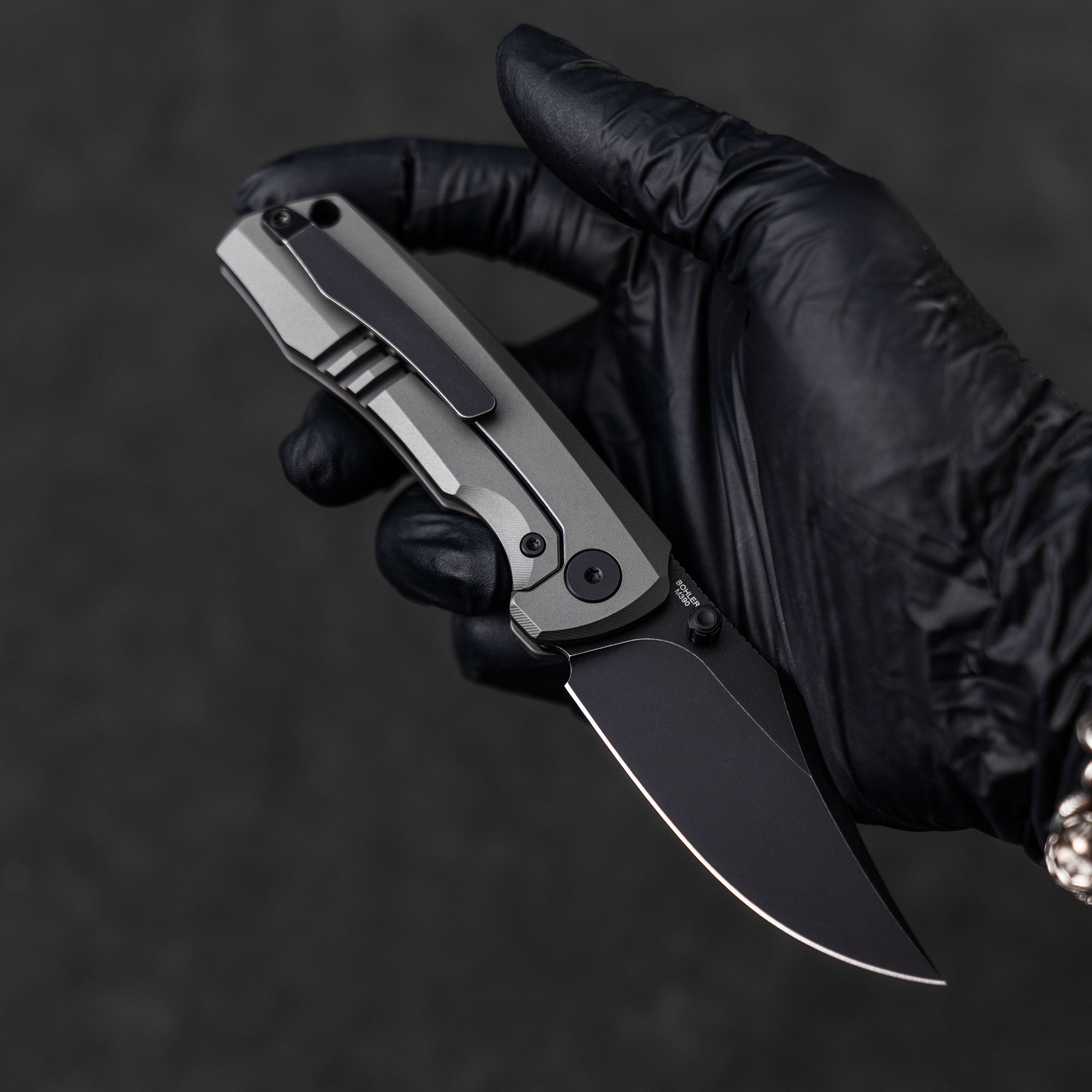 Ti-Bomber T068 Folding Knife –（2.95"+Bohler M390 +Titanium）-OLITANS