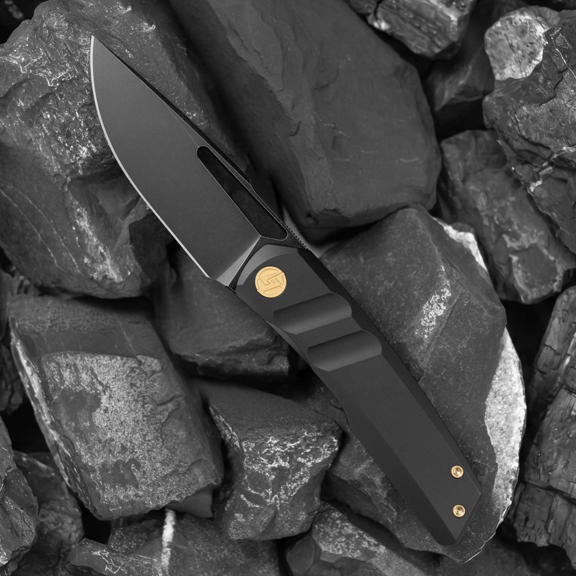 Sworf T077（3.4"+Bohler M390 +Titanium）Liner Lock