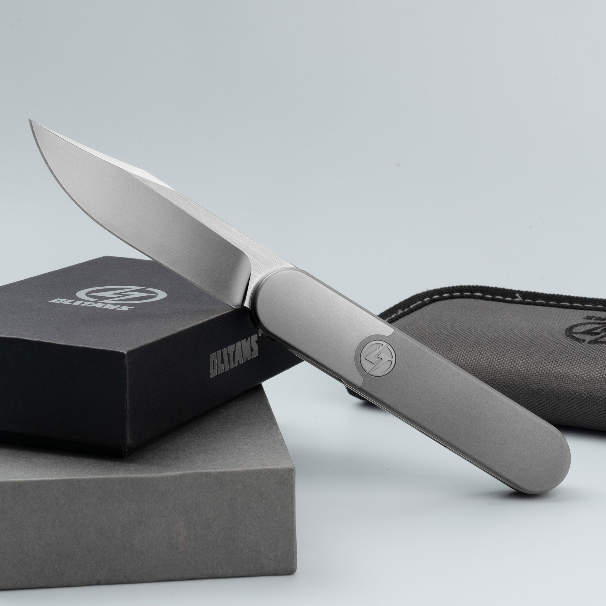 Rocket XL T081 (3.07''+M390+Titanium)-Liner Lock-Front Flipper-Stonewash