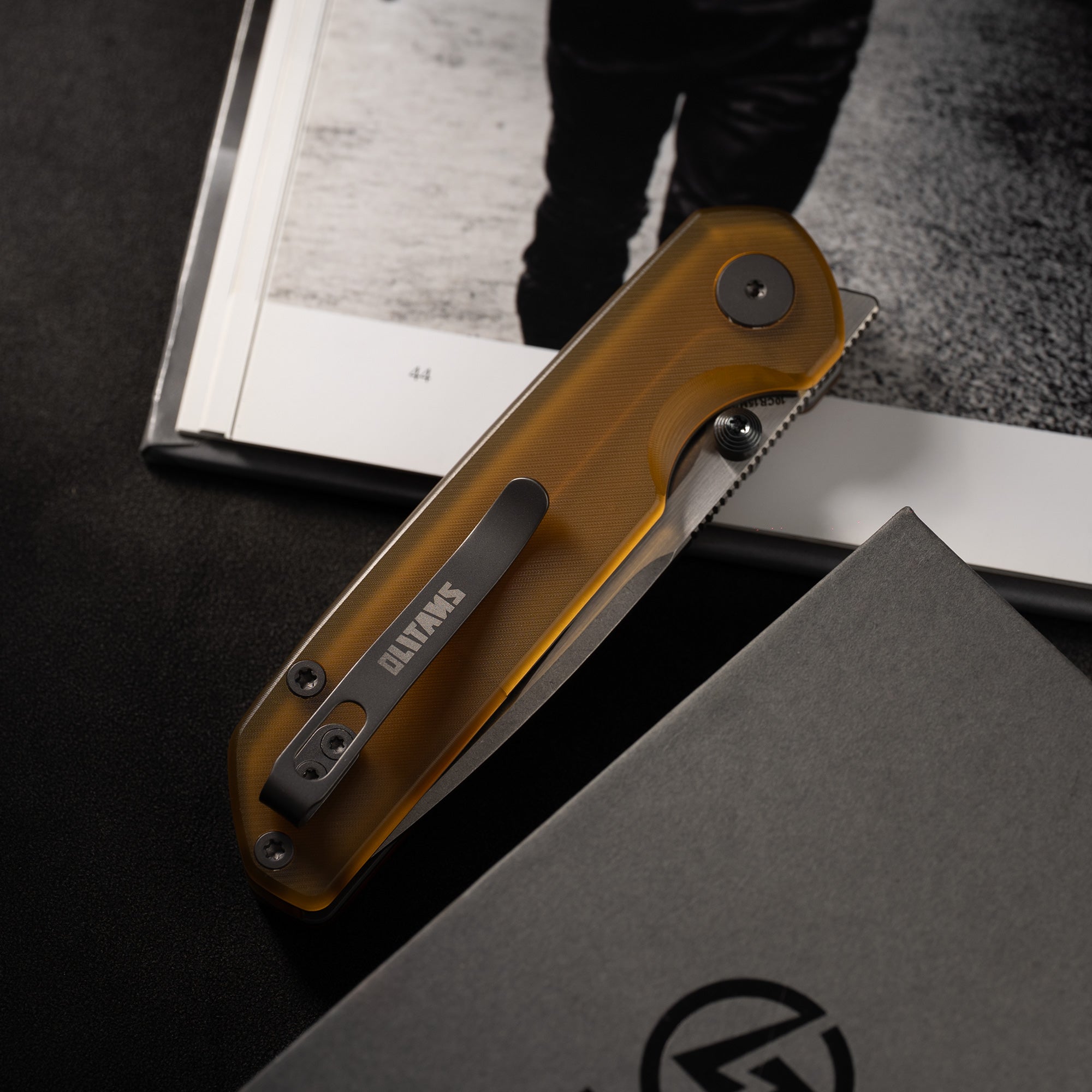 Lemon Shark G071（3.27"+10C15N+PEI Handle+Stonewash）-Liner Lock-Front Flipper-Olitans