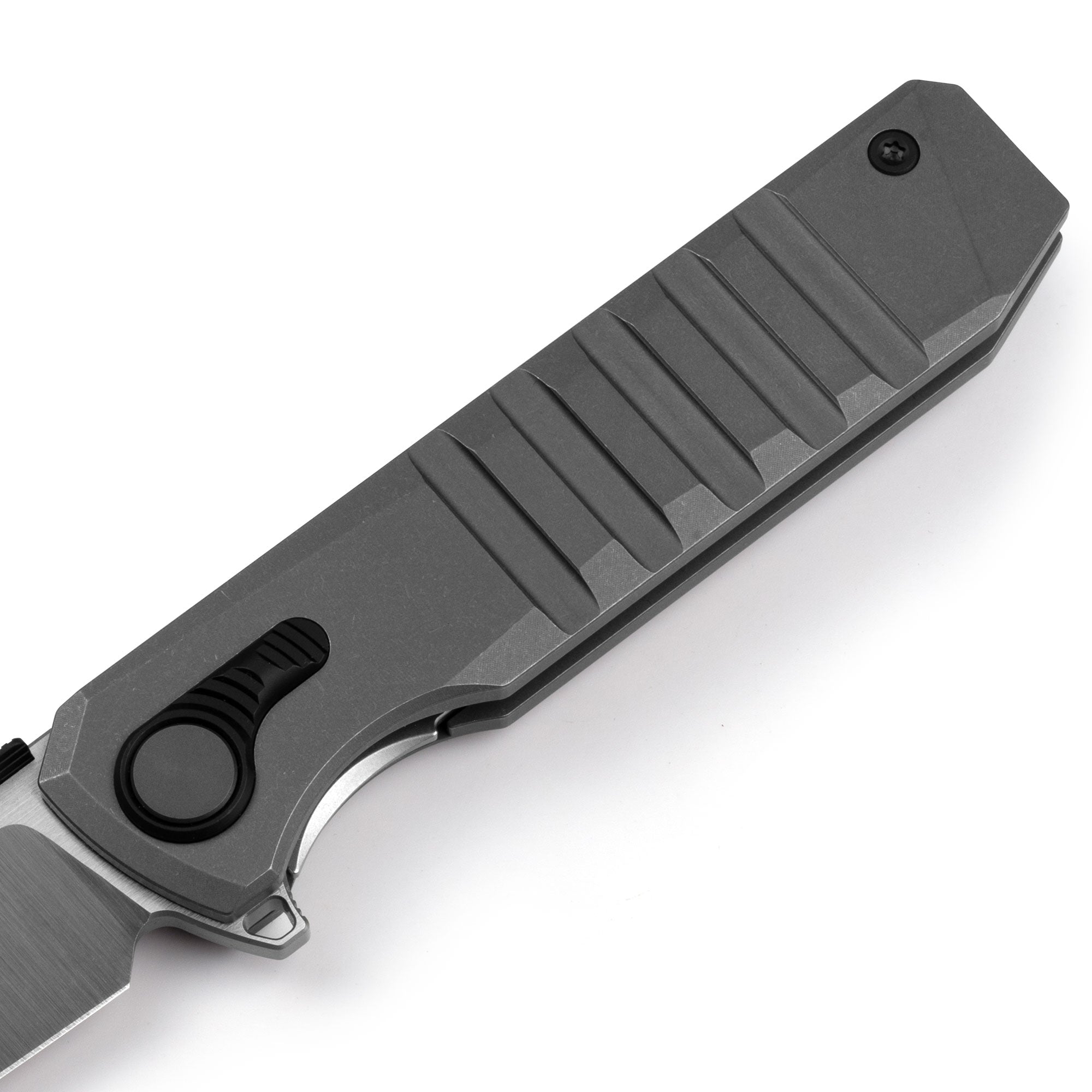 Hoopoe T082（3.42"+S45VN + Stonewash Titanium）- Vertical Hand Satin