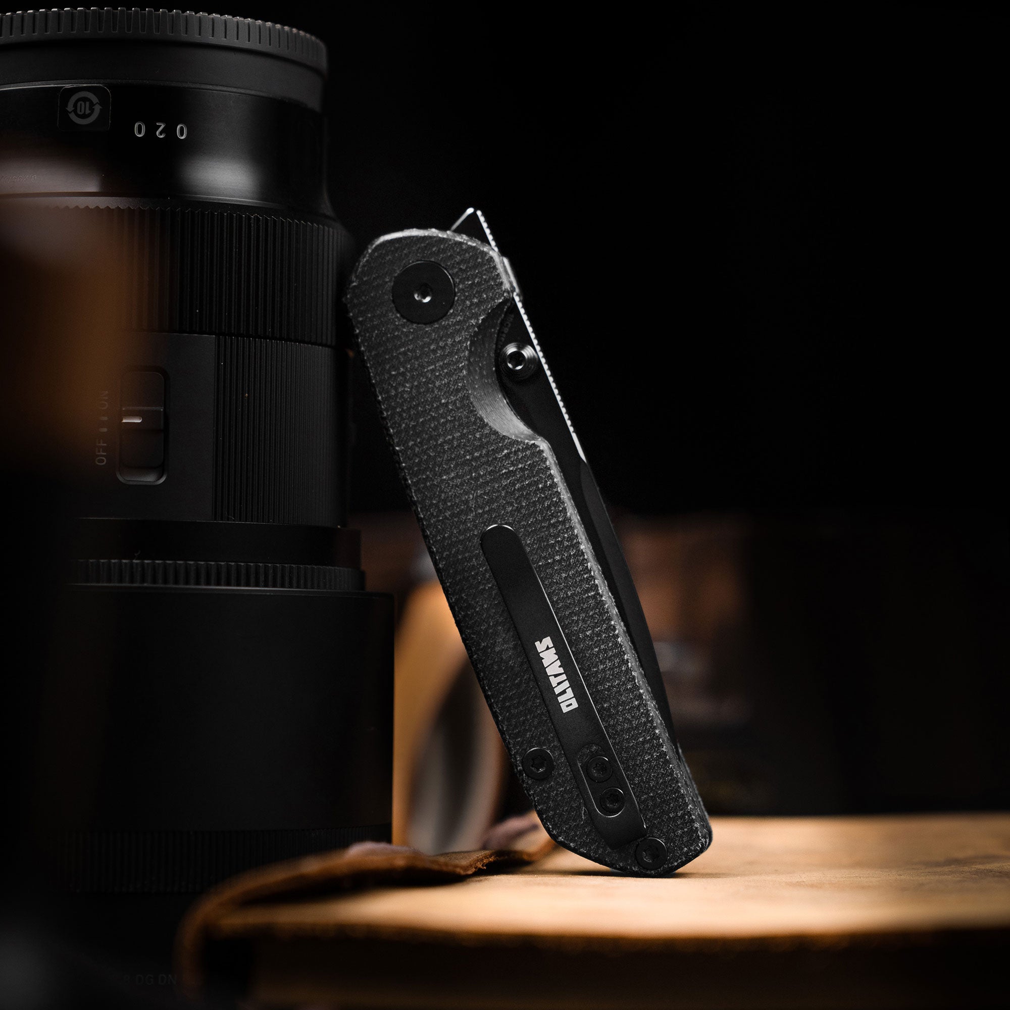 Lemon Shark G071（3.27"+10Cr15Mov+Black Micarta+Pvd）-Liner Lock