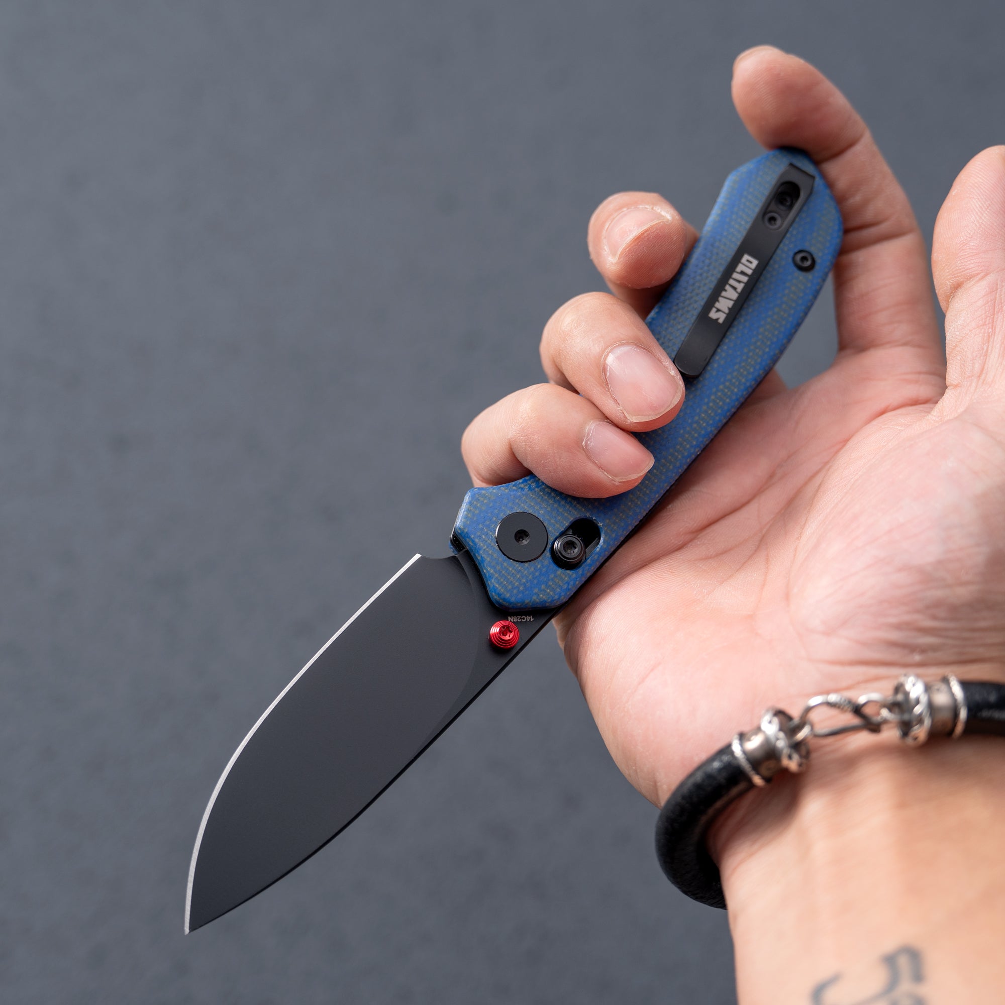 Pureline G031 （3.3"+14C28N+Micarta ）Axis lock-thumb stud