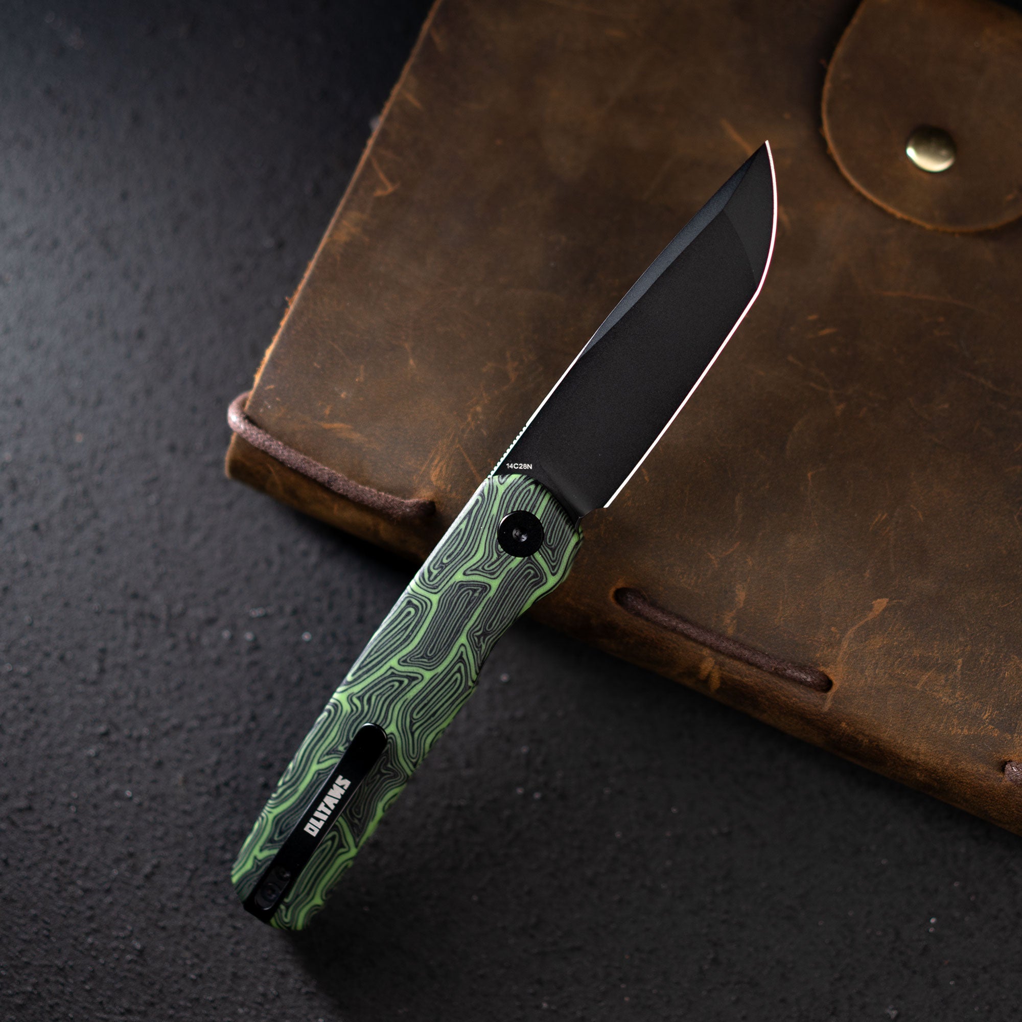 Stealth G047（3.07'' +14C28N +G10）Liner Lock-Front Flipper