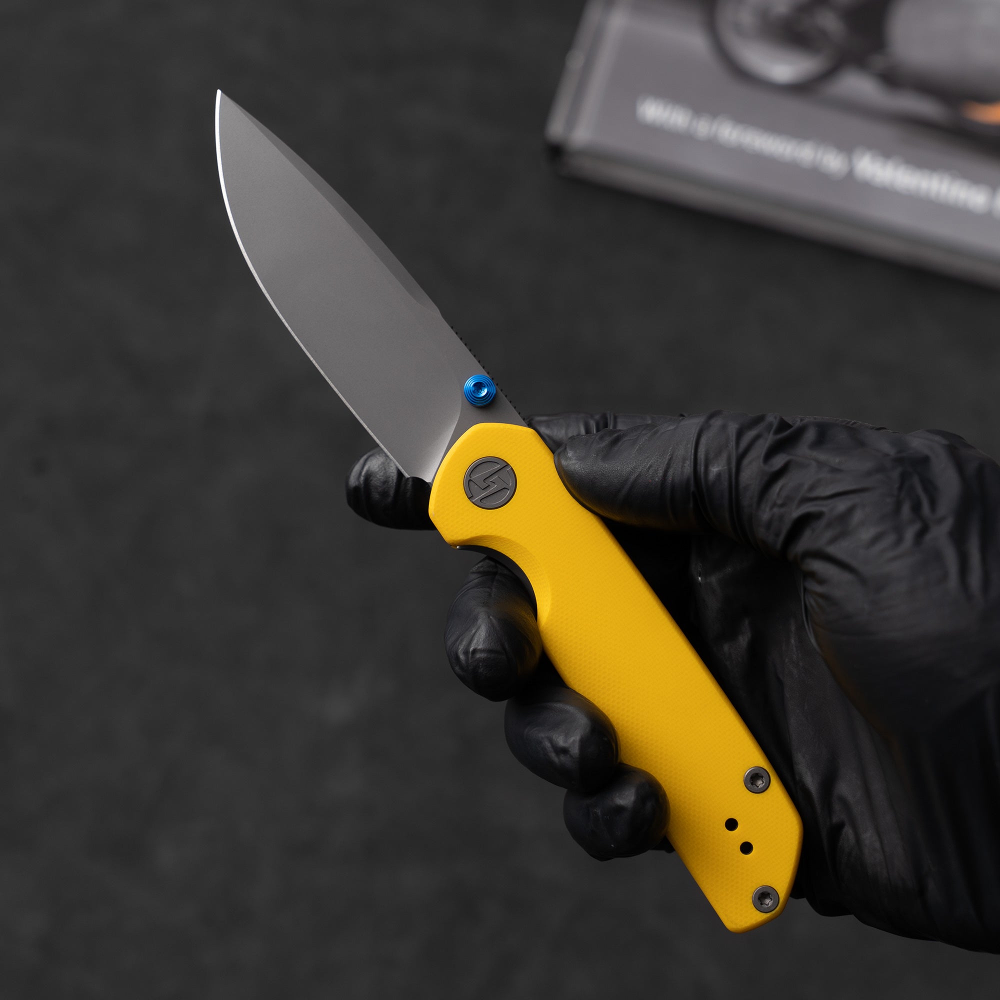 Lemon Shark G071（3.27"+10C15N+G10 Handle+Ti-coated）-Liner Lock-Front Flipper-Olitans