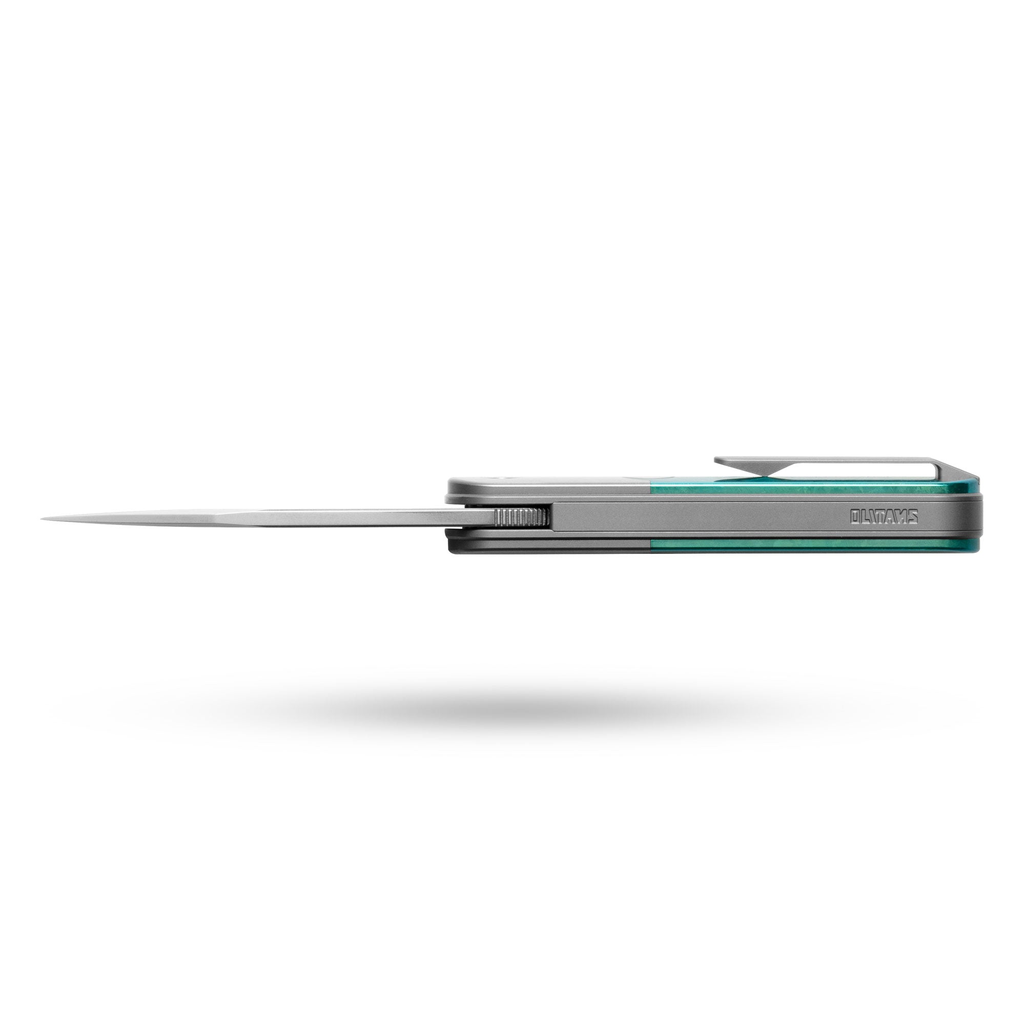 Rocket XL T081 (3.07''+M390+Green Crystallized Titanium)-Liner Lock-Front Flipper