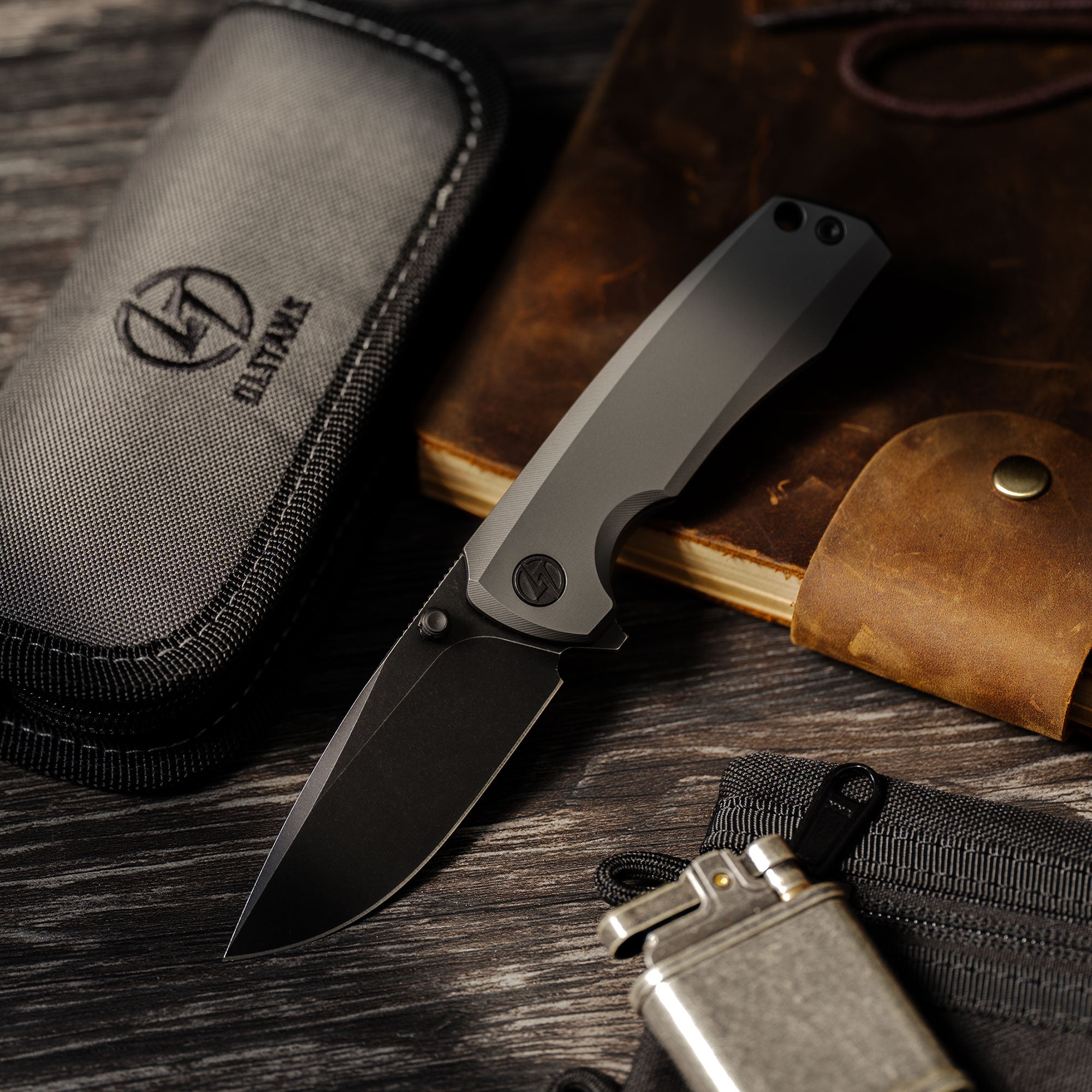 Ti-Bomber T065 Folding Knife –（2.95"+Bohler M390 +Titanium）-OLITANS