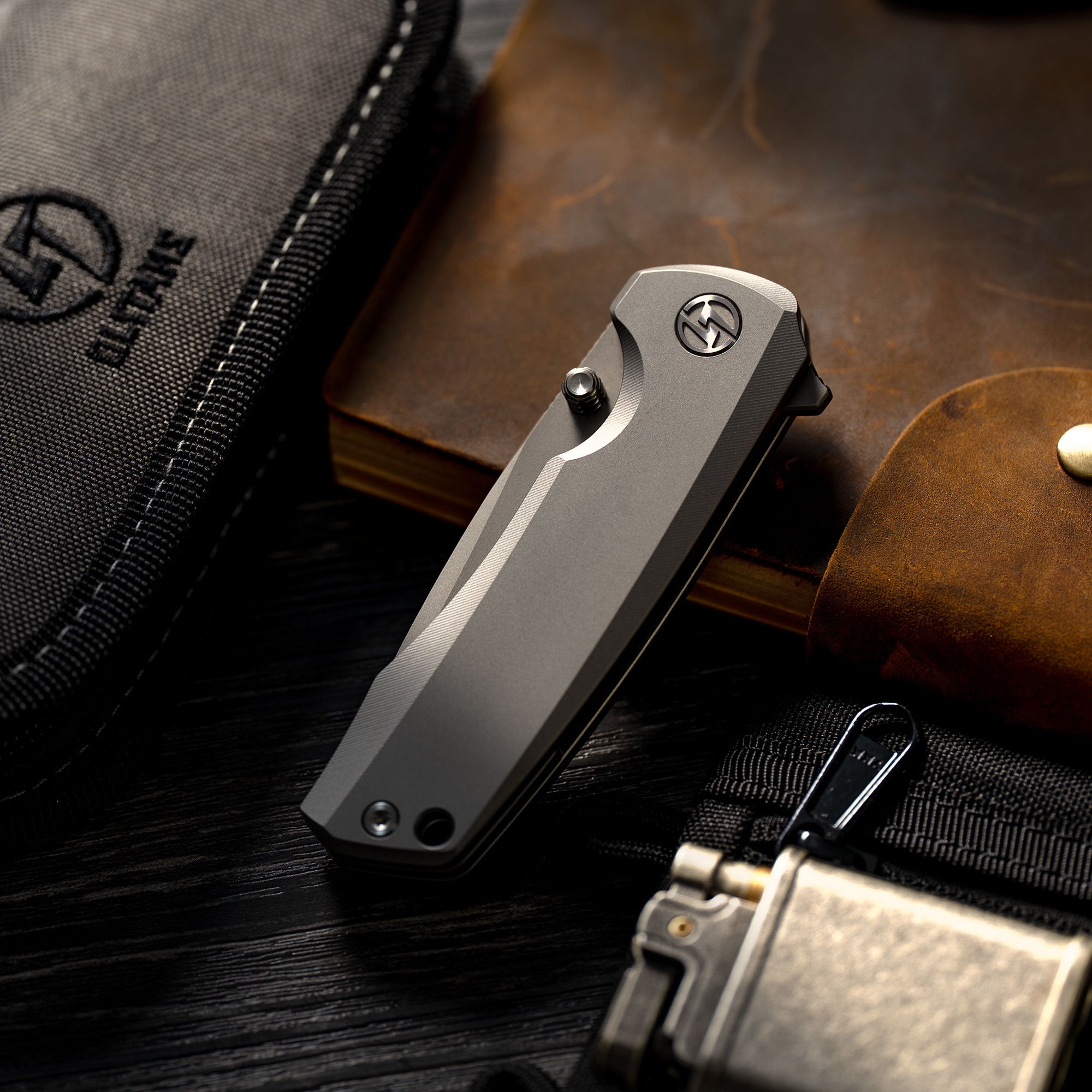 Ti-Bomber T065 Folding Knife –（2.95"+Bohler M390 +Titanium）-OLITANS