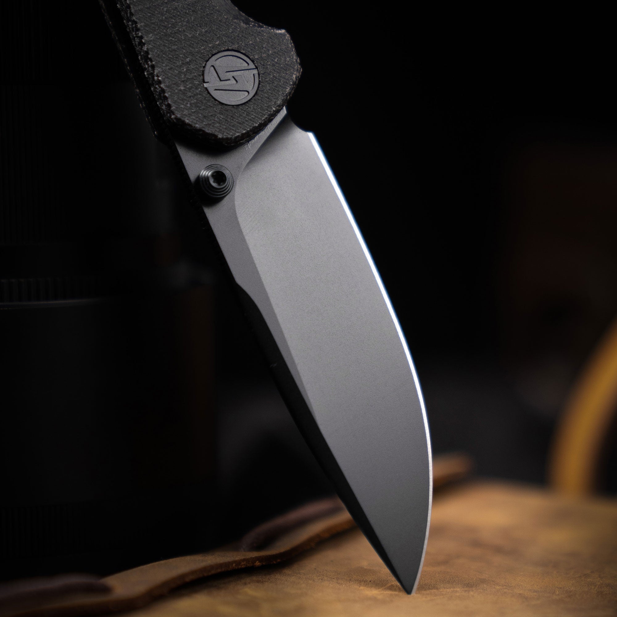 Lemon Shark G071（3.27"+10Cr15Mov+Black Micarta+Pvd）-Liner Lock