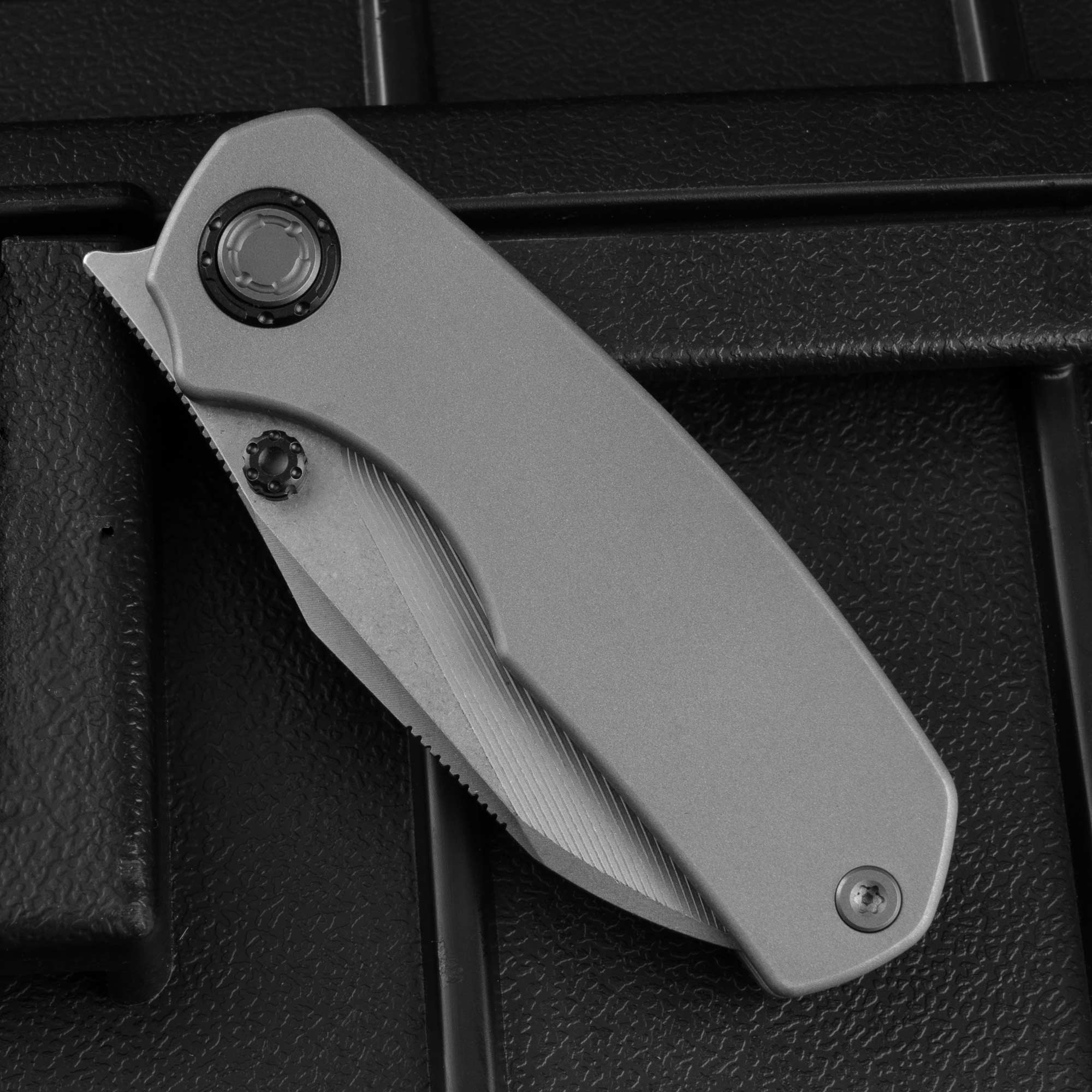 Mini Ti-Mastiff T074（ 2.36'' + Bohler M390 + Step milled+Titanium ）Folding Knife