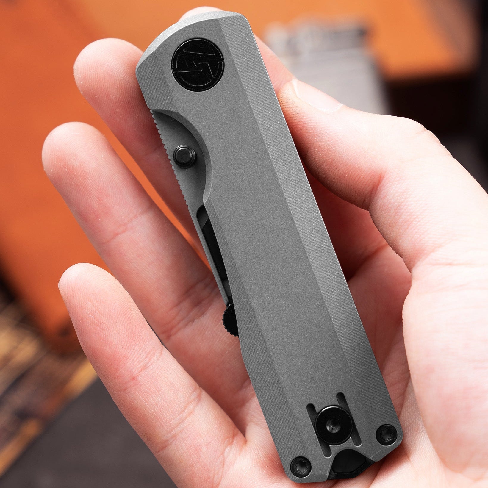 Ti NOVA T078 Utility Knife (2.68"+SK5 Blade+Titanium）Blade x10