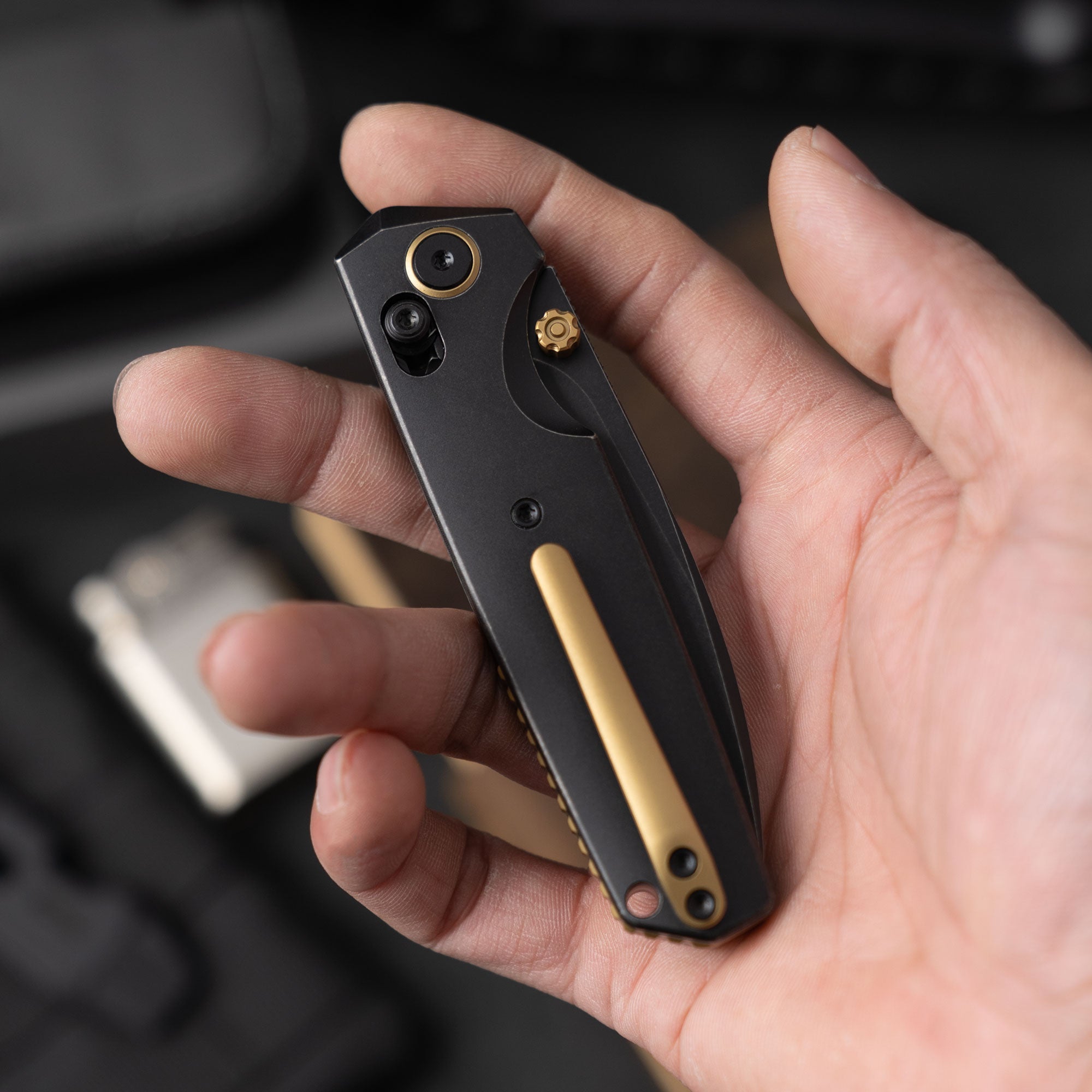 Ti-Aero T075 Folding Knife –（3.23"+Bohler M390 +Titanium）- OLITANS