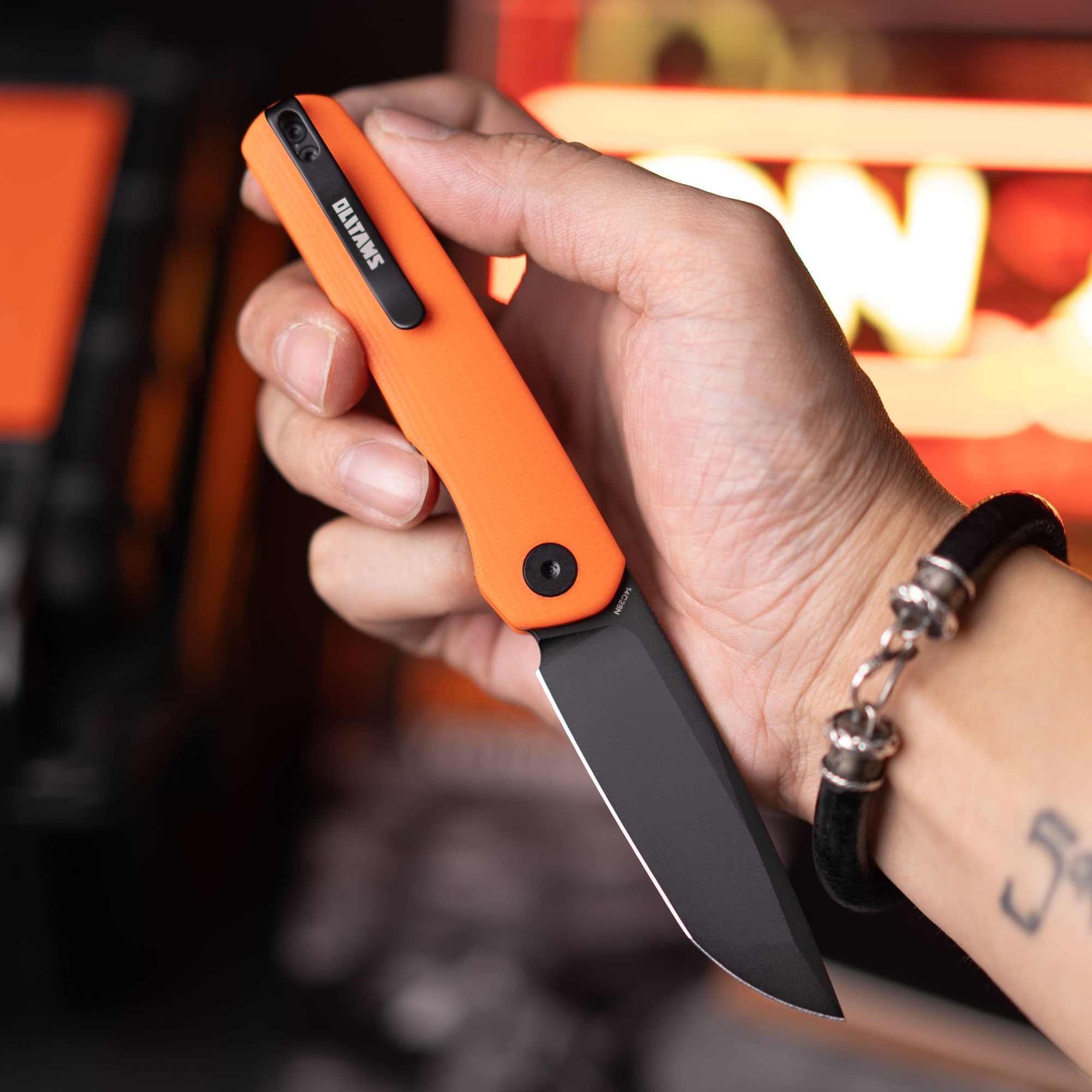 Stealth G047（3.07'' +14C28N +G10）Liner Lock-Front Flipper