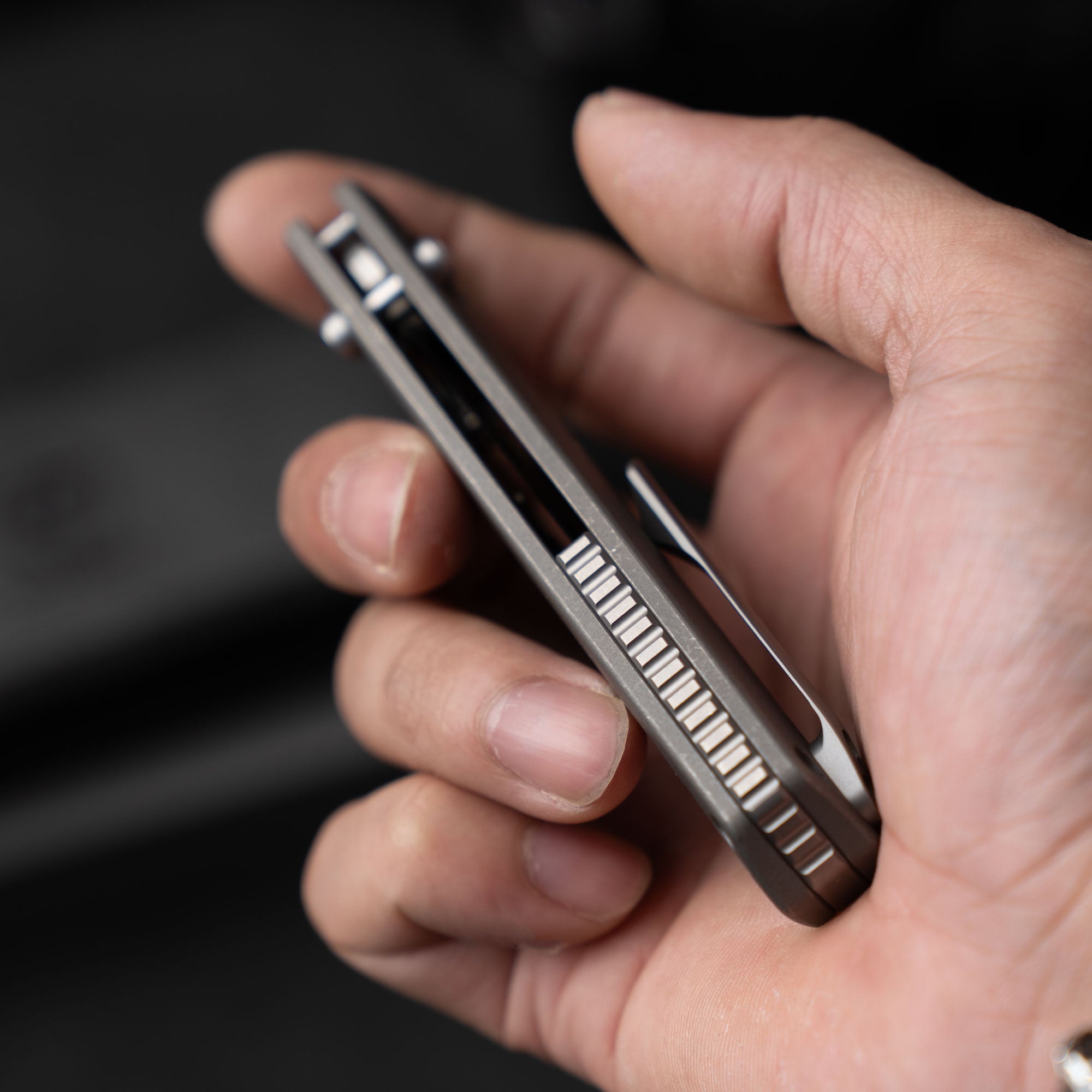 Ti-Aero T075 Folding Knife –（3.23"+Bohler M390 +Titanium）- OLITANS