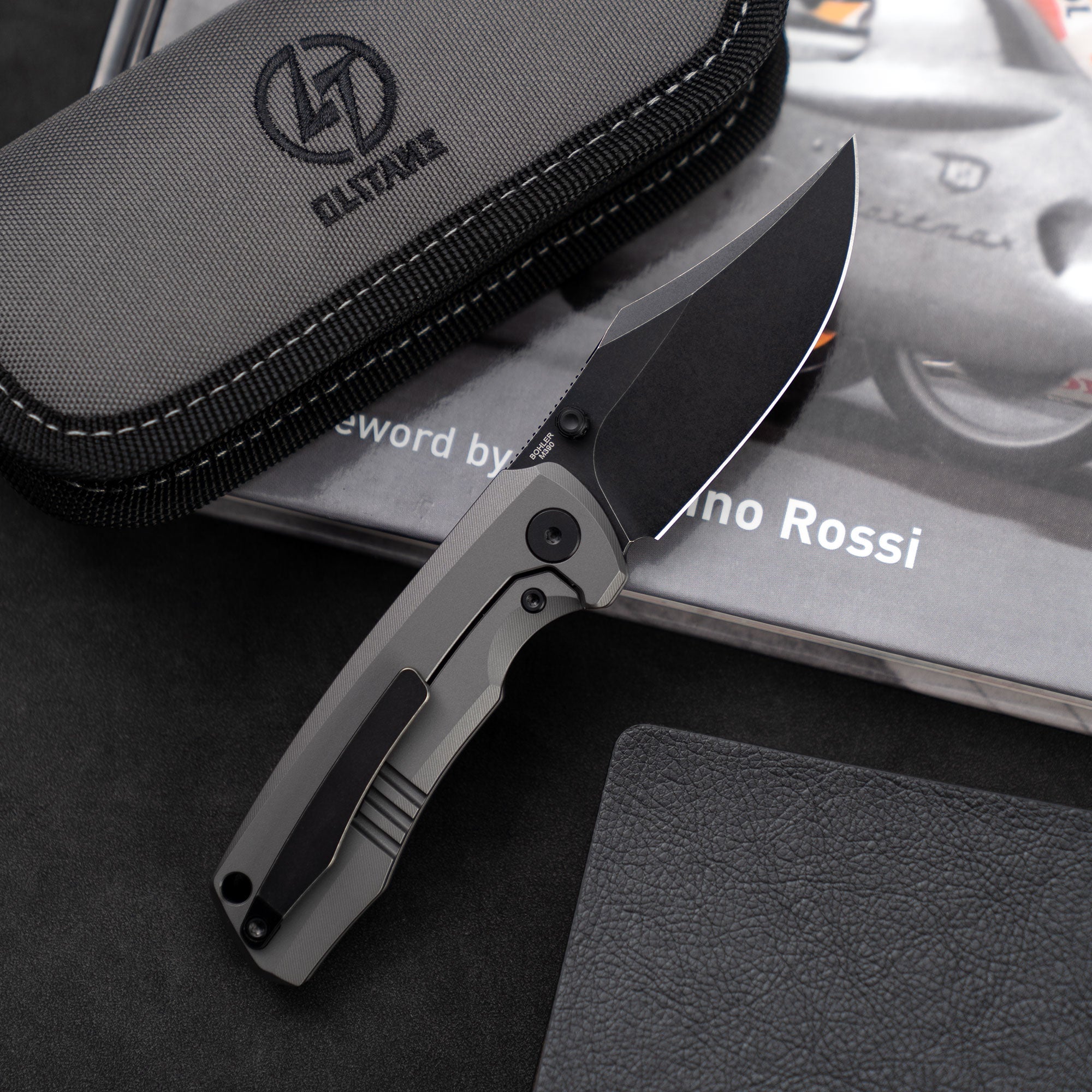 Ti-Bomber T068 Folding Knife –（2.95"+Bohler M390 +Titanium）-OLITANS