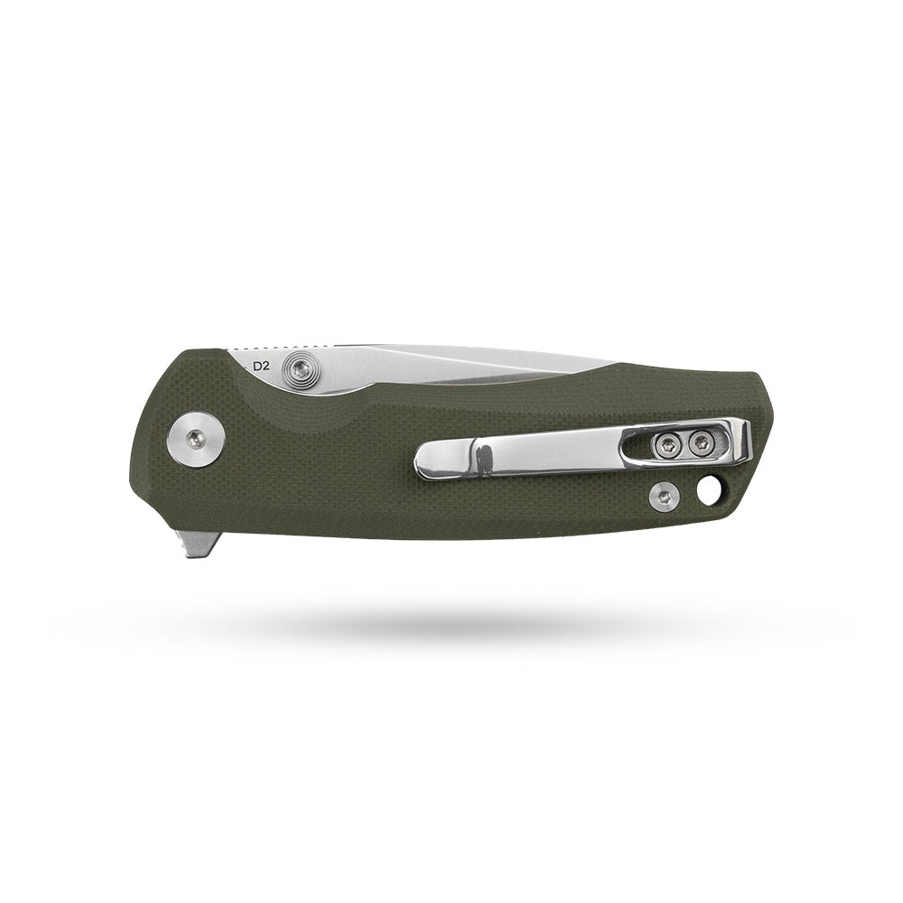 G061 Folding Knife ( 2.91''+D2+G10 )- Liner LOCK-THUMB STUD-OLITANS