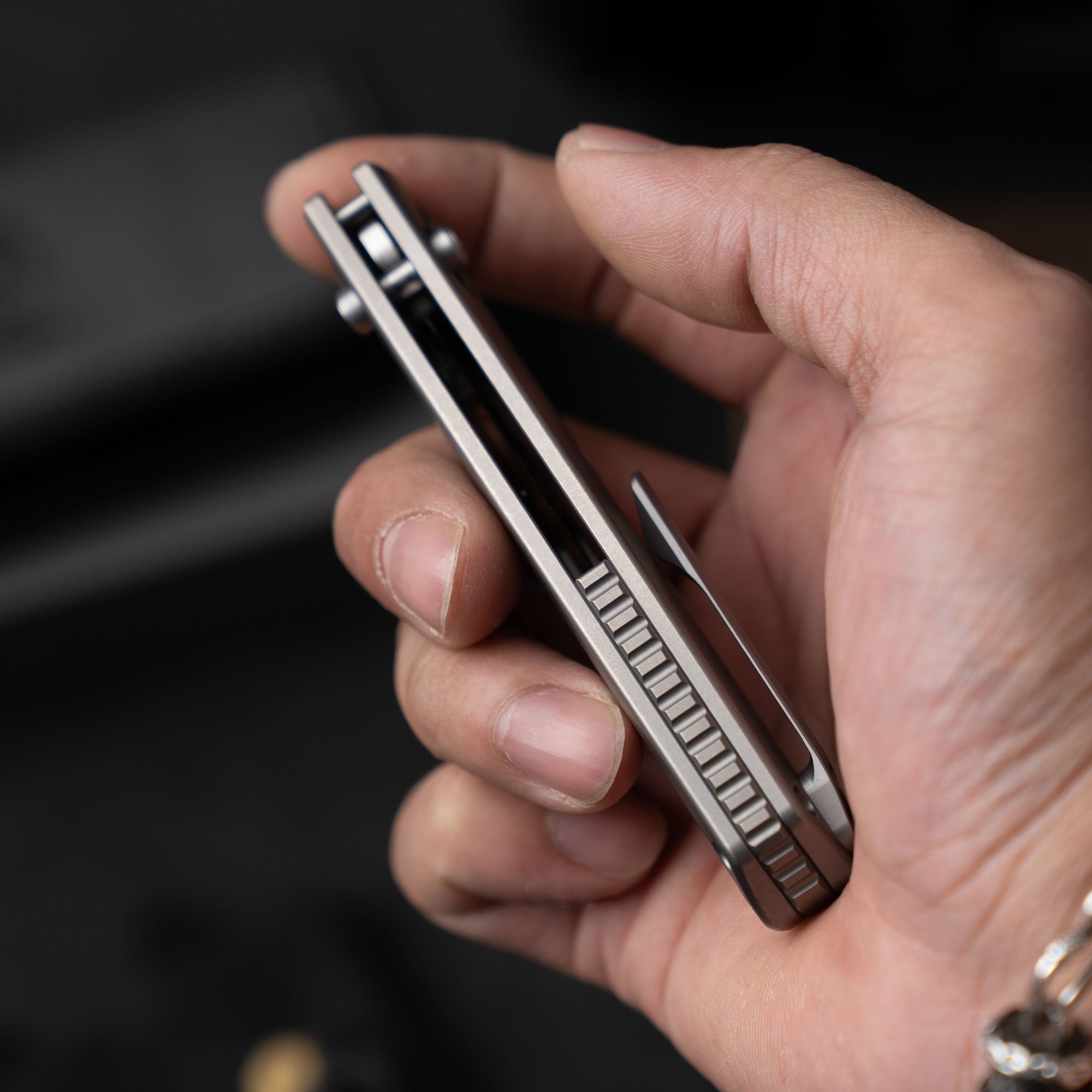 Ti-Aero T075 Folding Knife –（3.23"+Bohler M390 +Titanium）- OLITANS