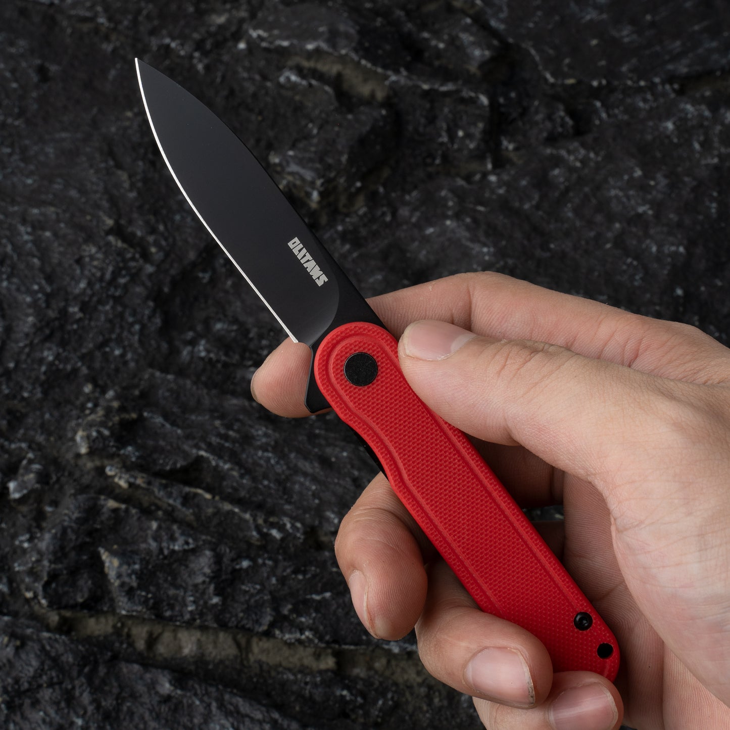 OLITANS G040 Pocket Knife , 2.75'' D2 Steel Blade G10 handle, Small EDC Knife with Pocket Clip for Men Women, Mini folding Camping knife  2.1oz
