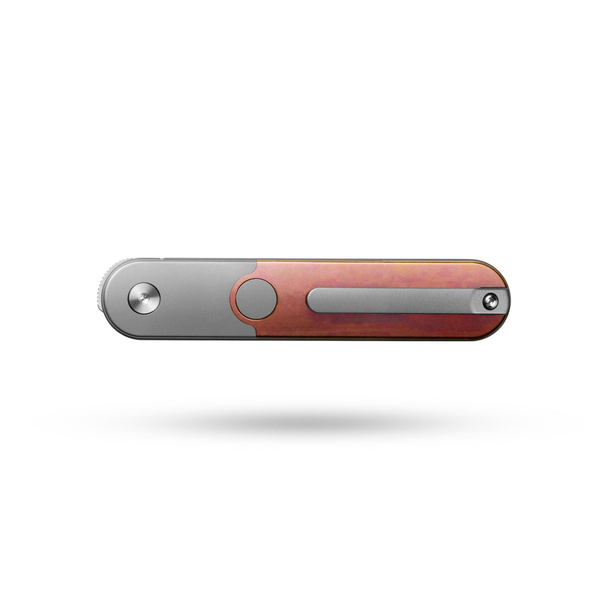Rocket XL T081 (3.07''+M390+Rose Gold Crystallized Titanium)-Liner Lock-Front Flipper