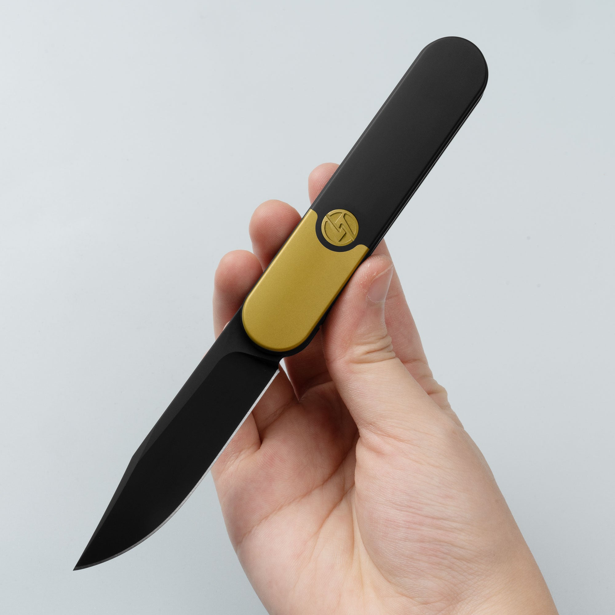 Rocket XL T081 (3.07''+M390+Titanium)-Liner Lock-Front Flipper-Black