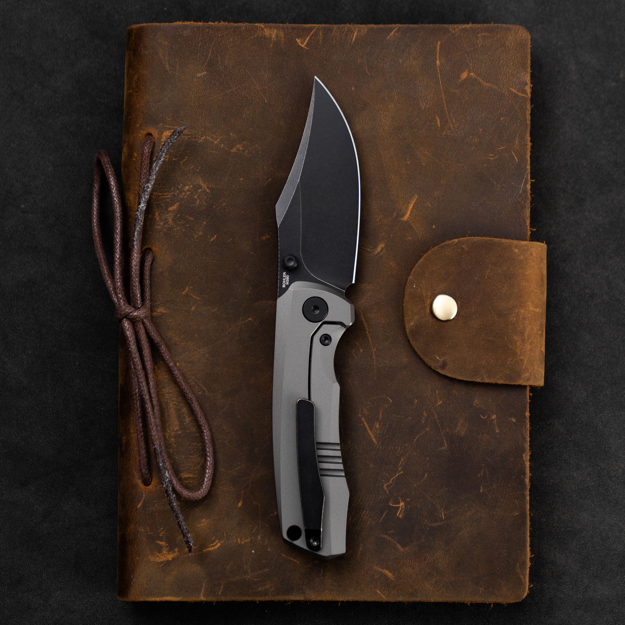 Ti-Bomber T068 Folding Knife –（2.95"+Bohler M390 +Titanium）-OLITANS