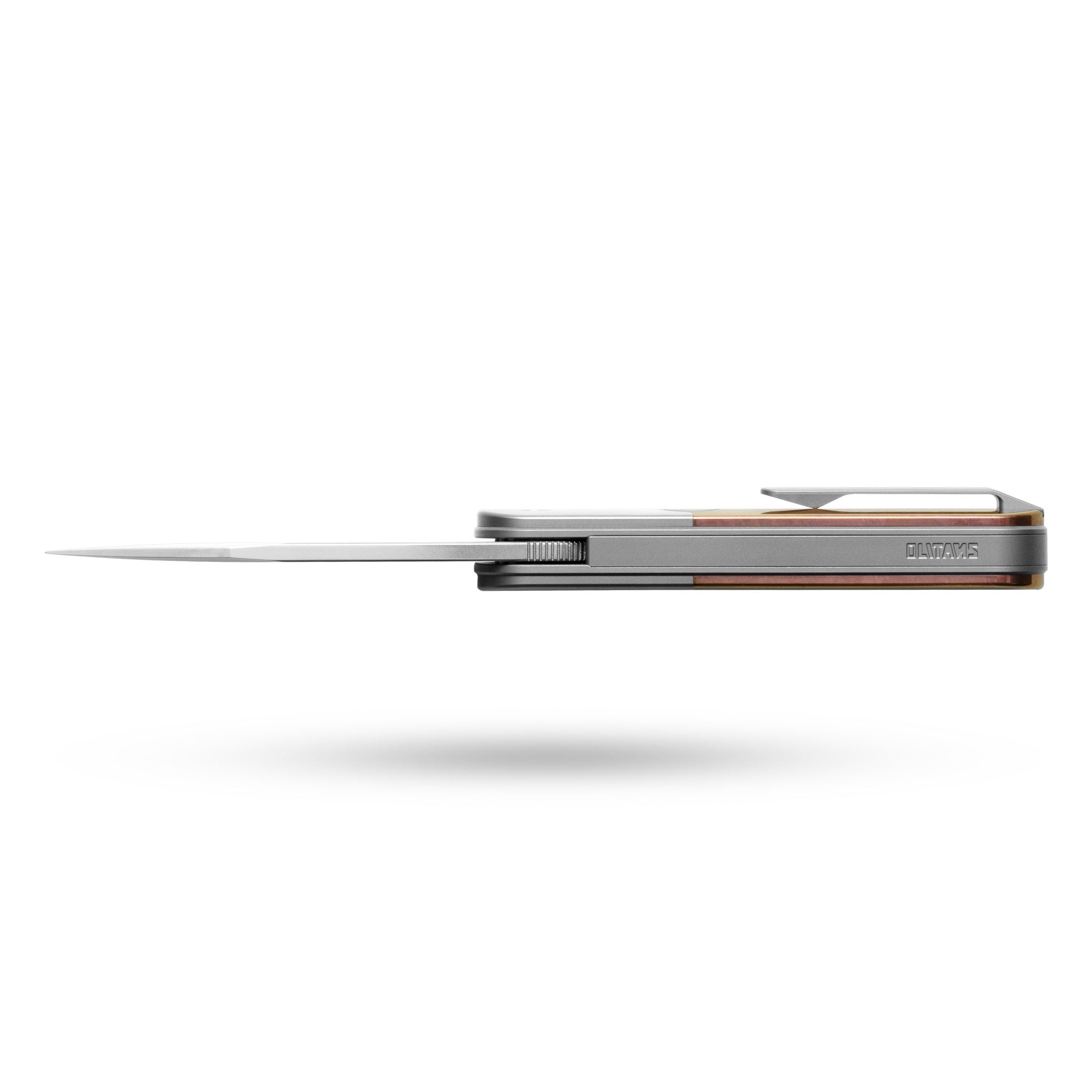 Rocket XL T081 (3.07''+M390+Rose Gold Crystallized Titanium)-Liner Lock-Front Flipper