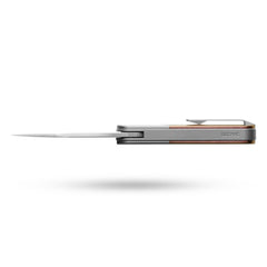 Rocket XL T081 (3.07''+M390+Rose Gold Crystallized Titanium)-Liner Lock-Front Flipper
