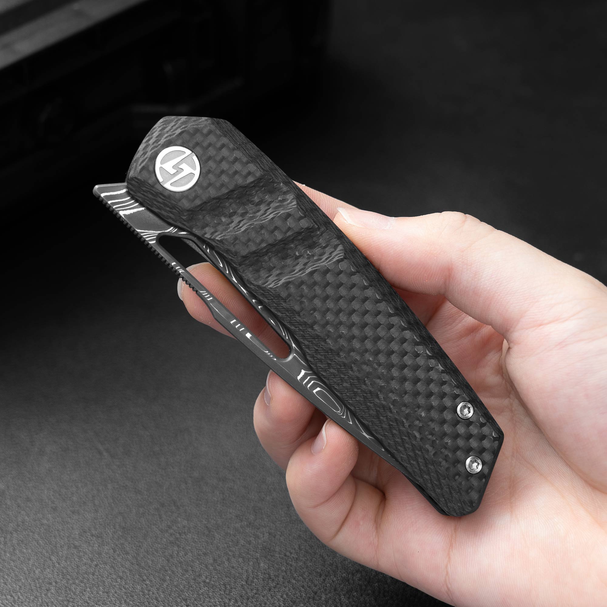 Sworf T077（3.4"+Bohler M390 +Titanium）Liner Lock
