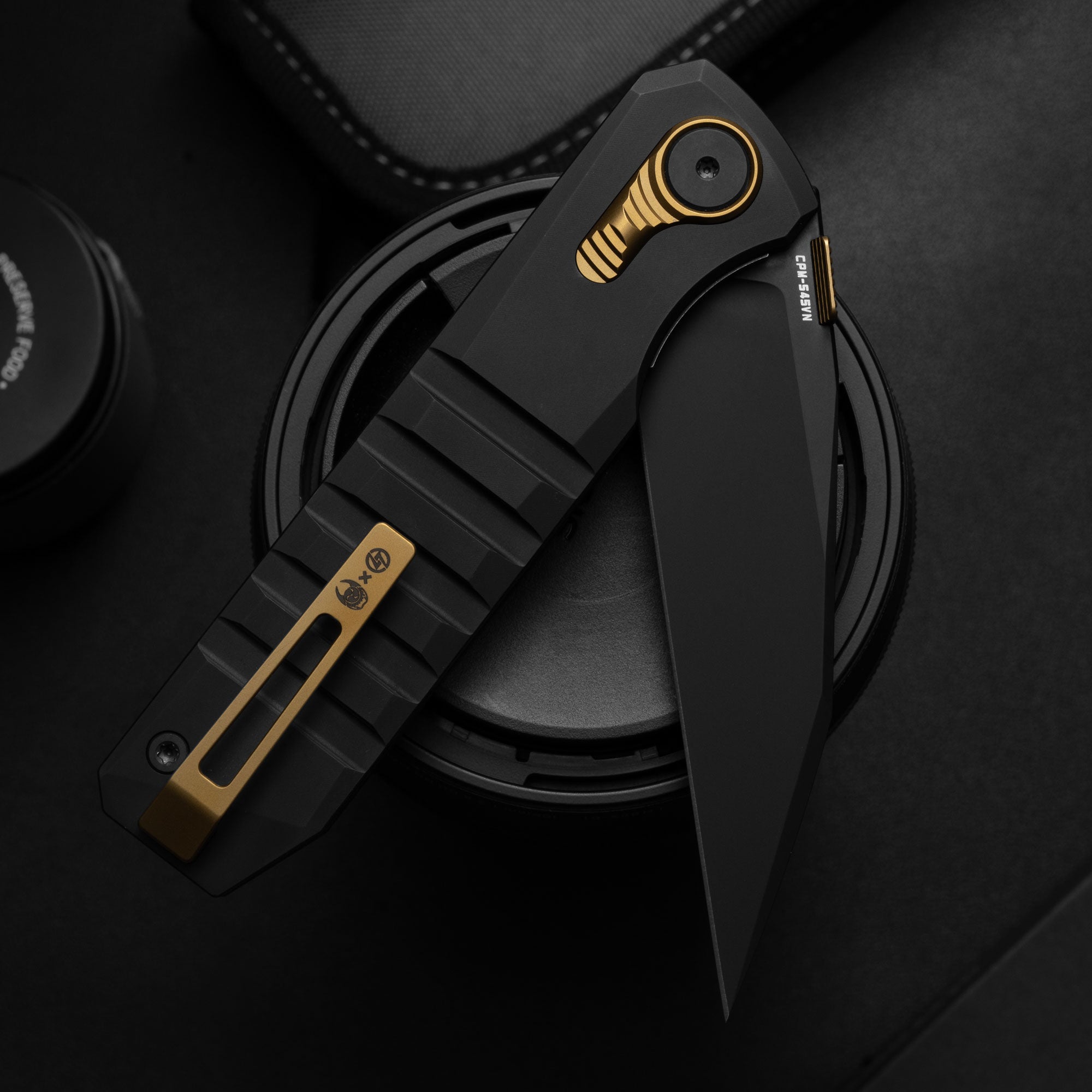 Hoopoe T082（3.42"+S45VN +Titanium）- Black PVD