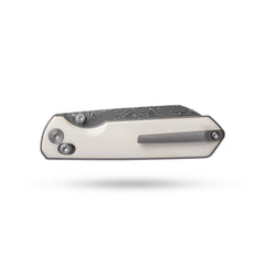 Imperial Penguin M060(3.35''+Damascus+Cow bone)-Axis lock-thumb stud