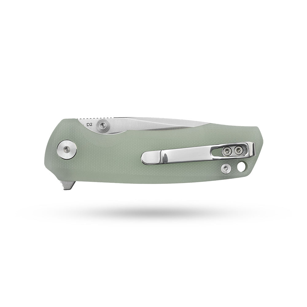G061 Folding Knife ( 2.91''+D2+G10 )- Liner LOCK-THUMB STUD-OLITANS