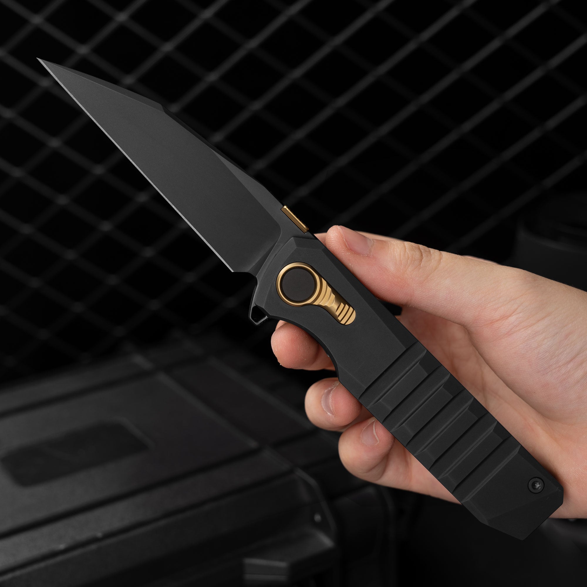 Hoopoe T082（3.42"+S45VN +Titanium）- Black PVD
