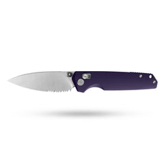 Youth Bird Serrated Pocket Knife （3''+14C28N+G10）-Crossbar Lock-Thumb stud-G053