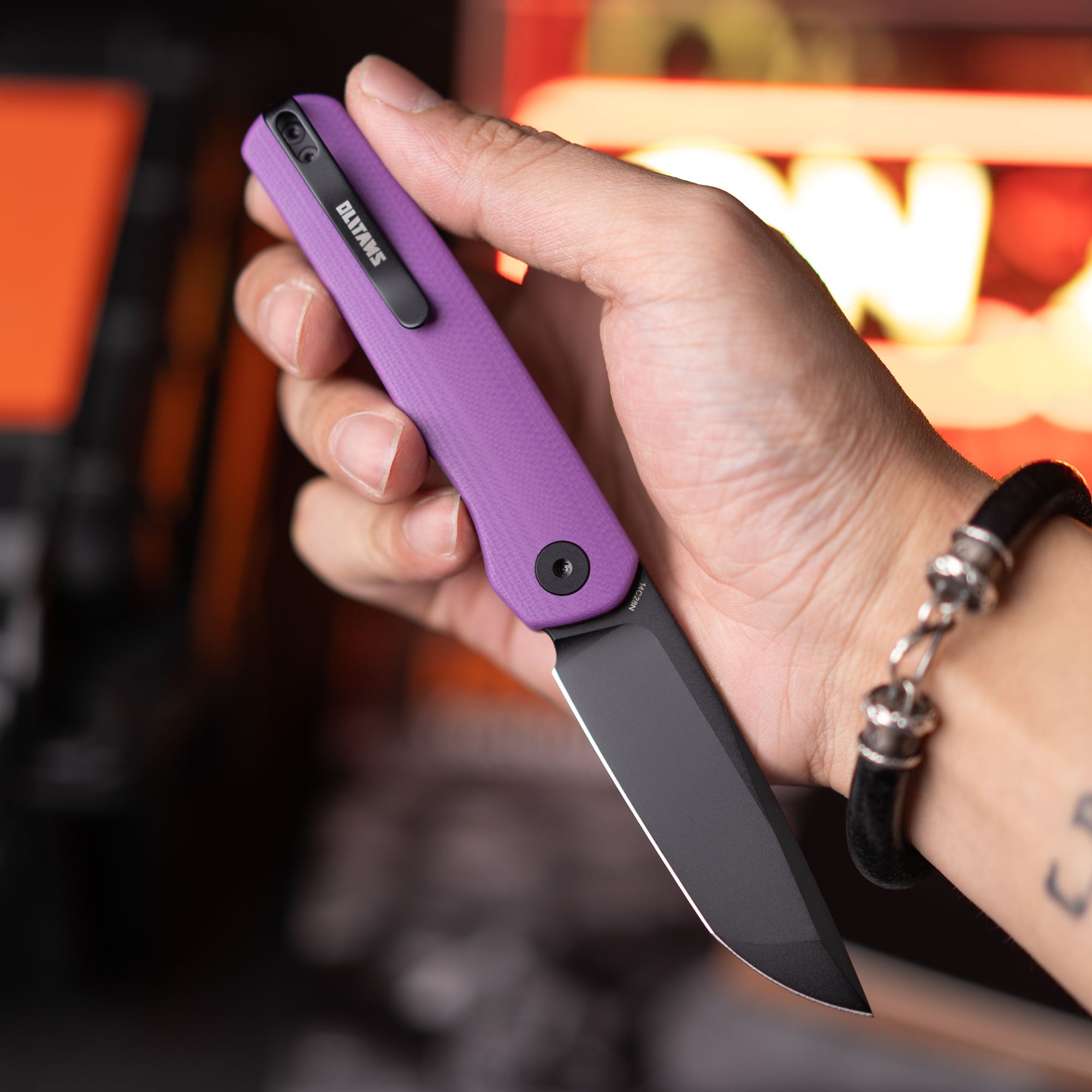 Stealth G047（3.07'' +14C28N +G10）Liner Lock-Front Flipper