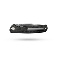 Gecko M070-DS Folding Knife(3.07''+Damascus+Carbon fibre)-Liner Lock-thumb stud-OLITANS