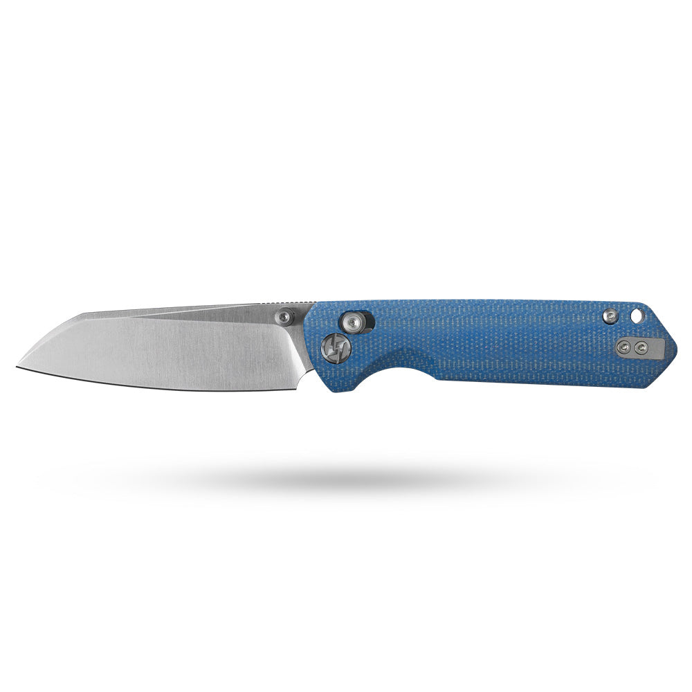 King Penguin G062 Folding Knife （3.35''+14C28N+Micarta Handle）-Crossbar Lock-Thumb Stud-Olitans