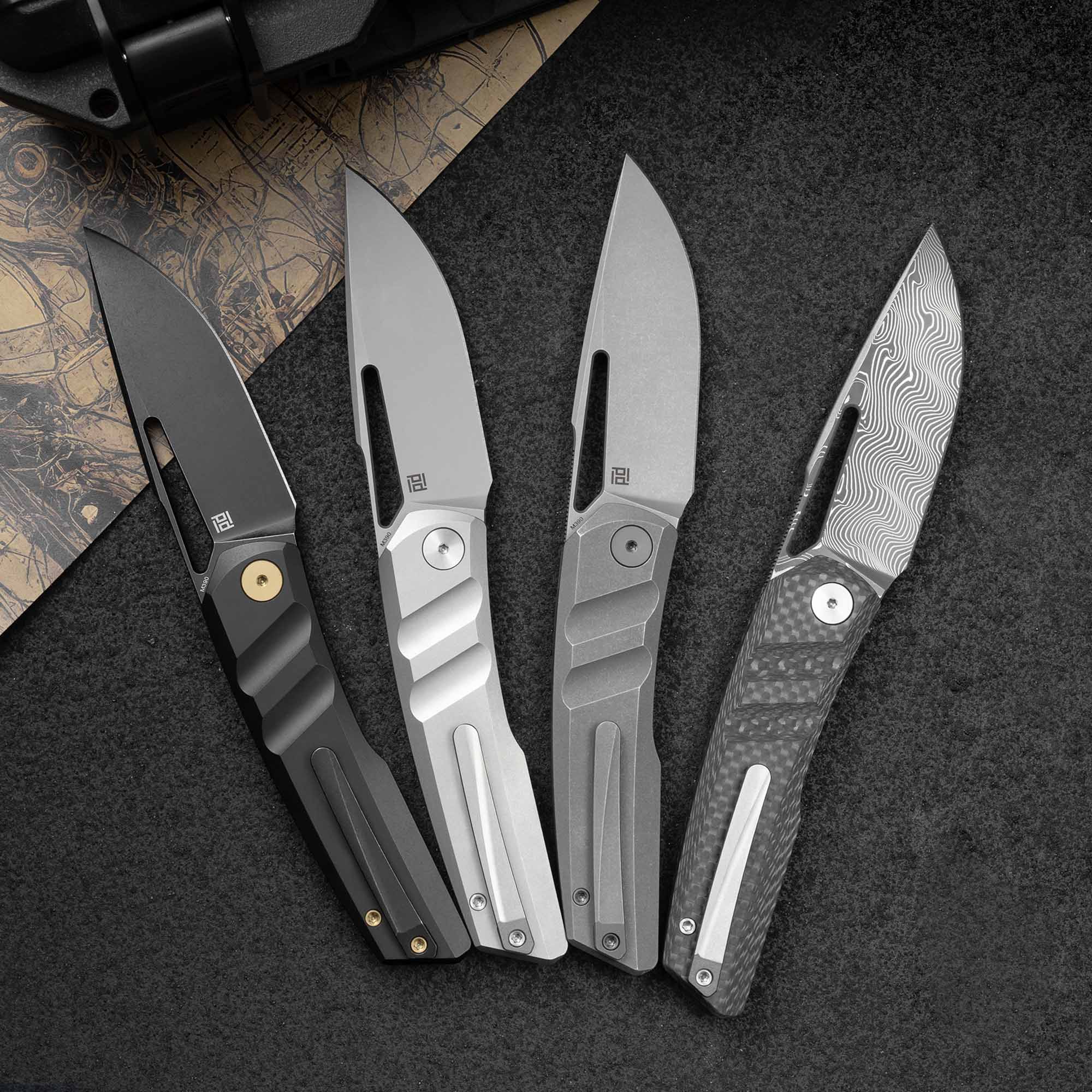 Sworf T077（3.4"+Bohler M390 +Titanium）Liner Lock